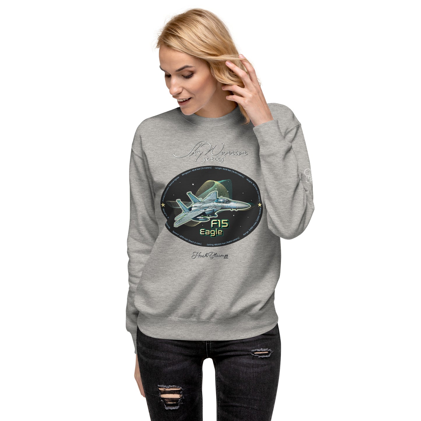 Carbon Grey - F15 Eagle Women’s Premium Sweatshirt
