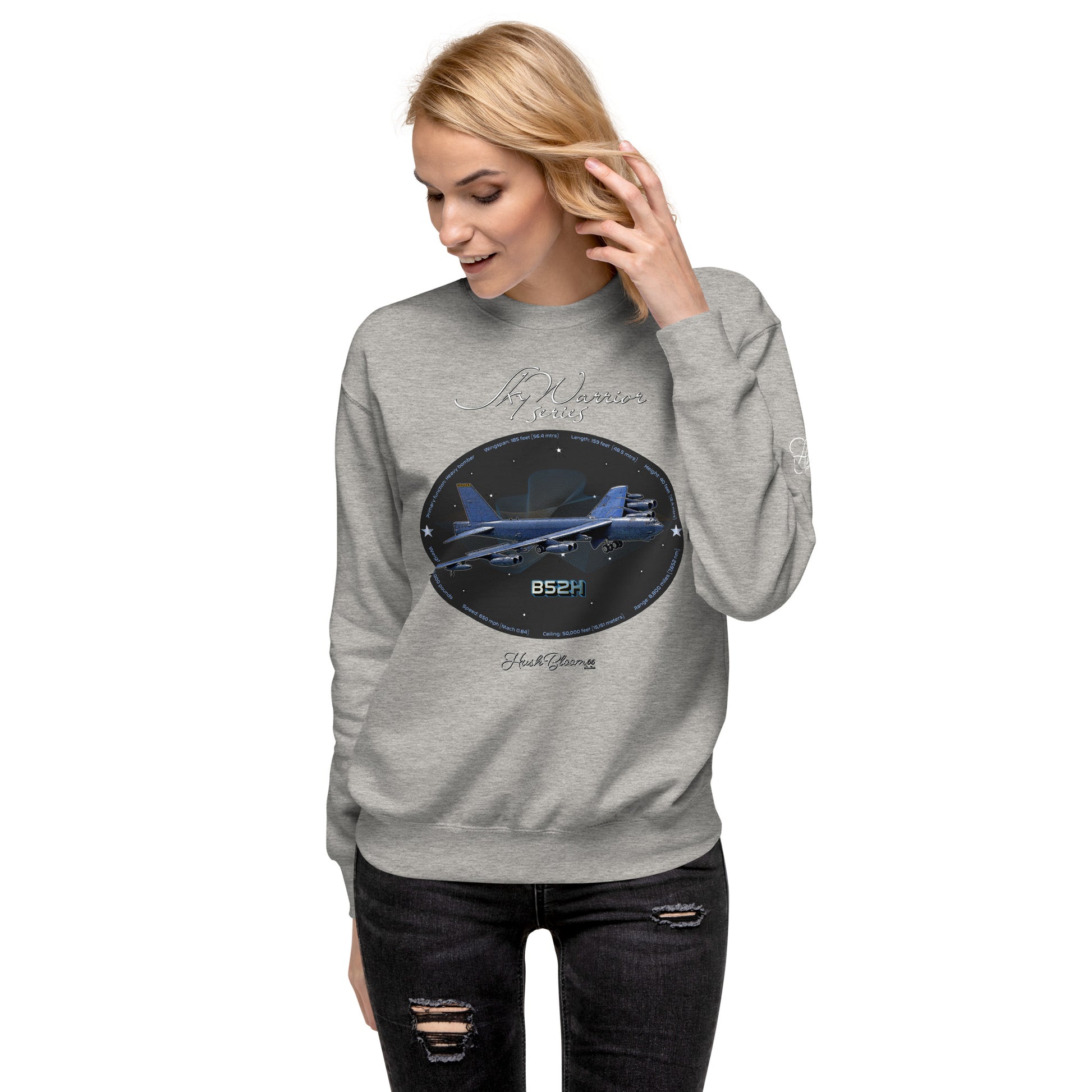 Carbon Grey - B52H Stratofortress Women’s Premium Sweatshirt