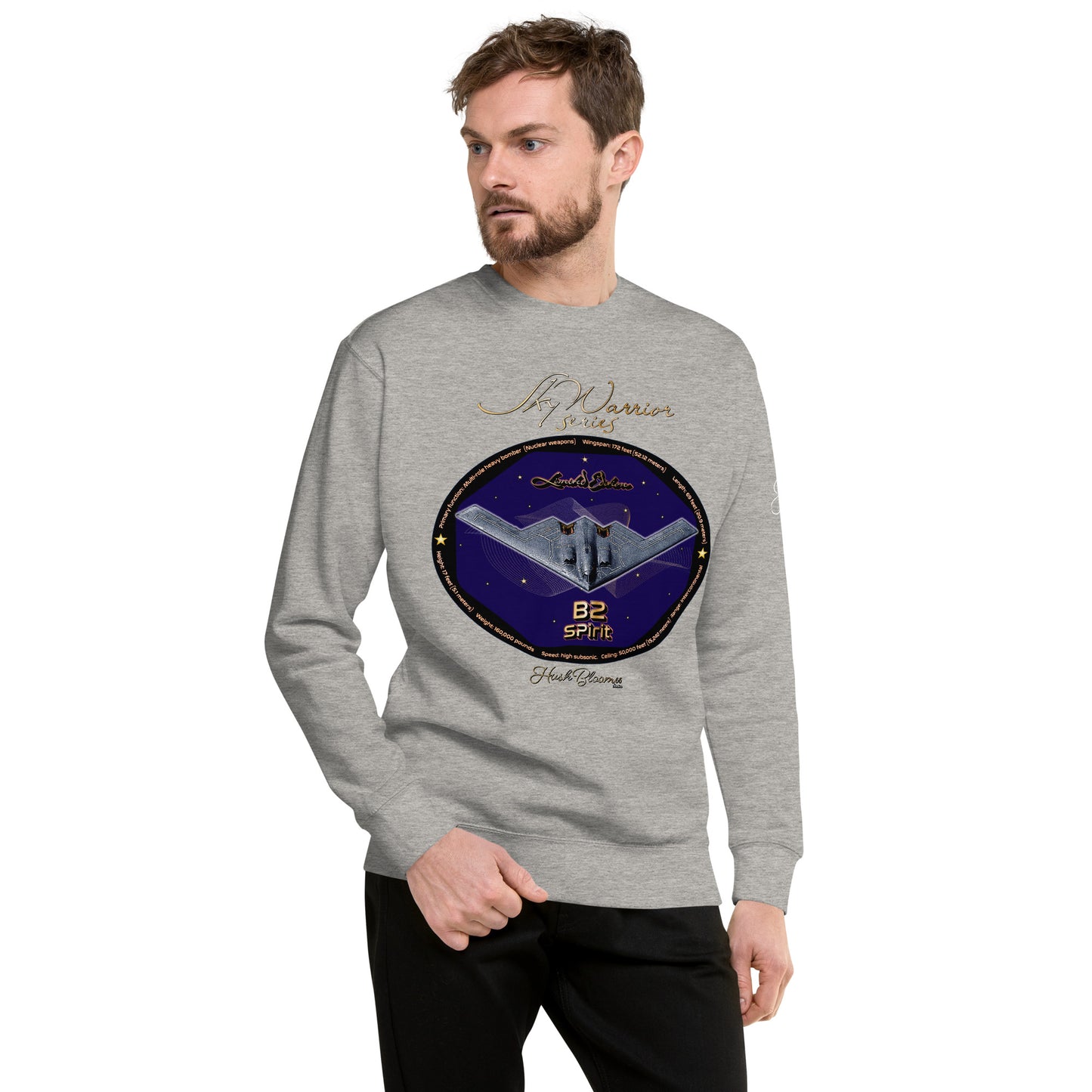Carbon Grey - B2 Spirit (Limited Edition) Men’s Premium Sweatshirt