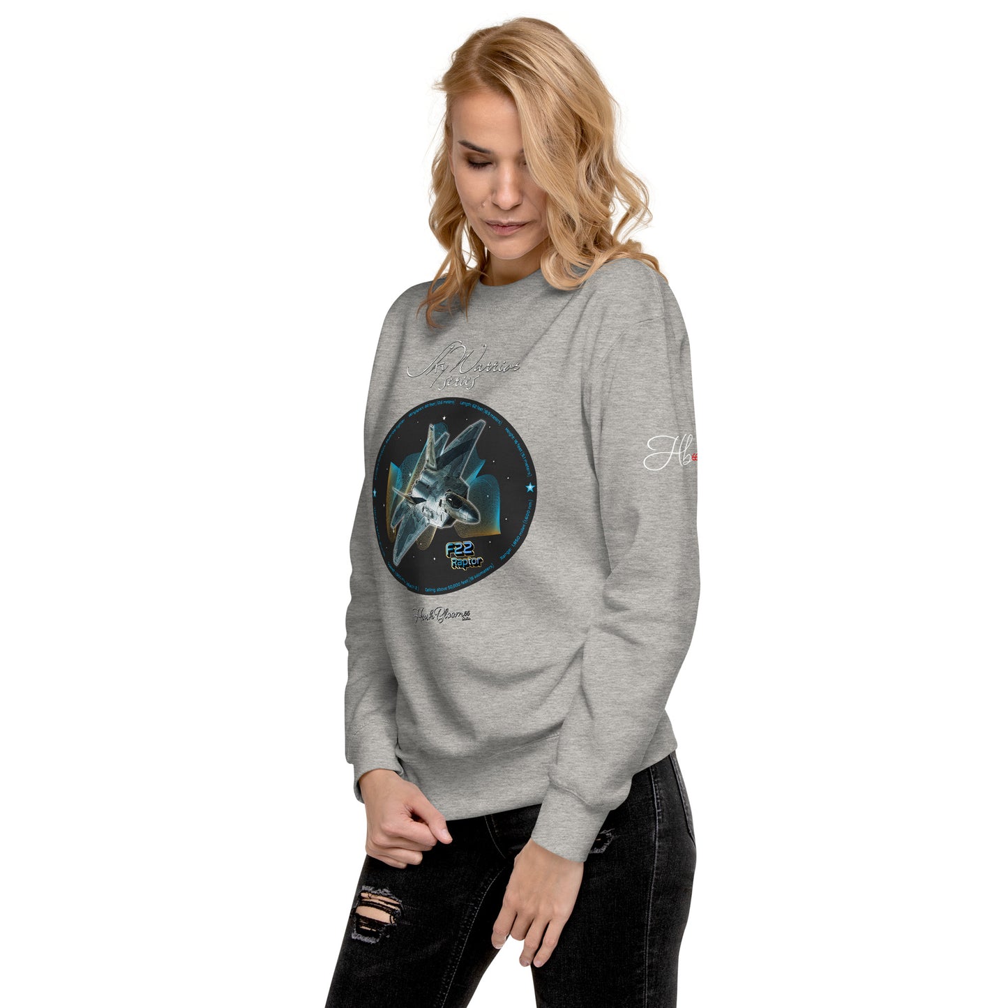 Carbon Grey - F22 Raptor Women’s Premium Sweatshirt