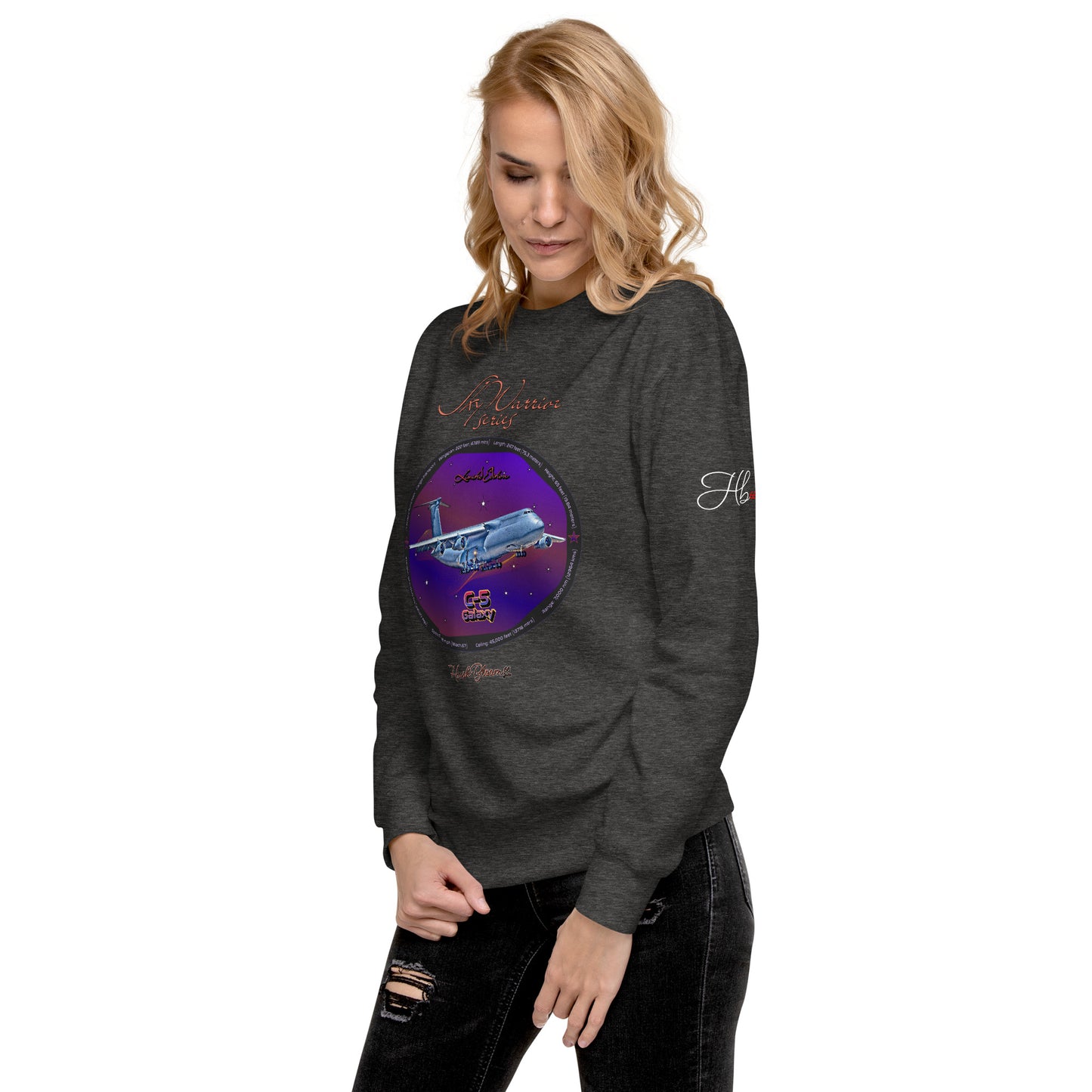 Charcoal Heather - C5 Galaxy (Limited Edition) Women’s Premium Sweatshirt