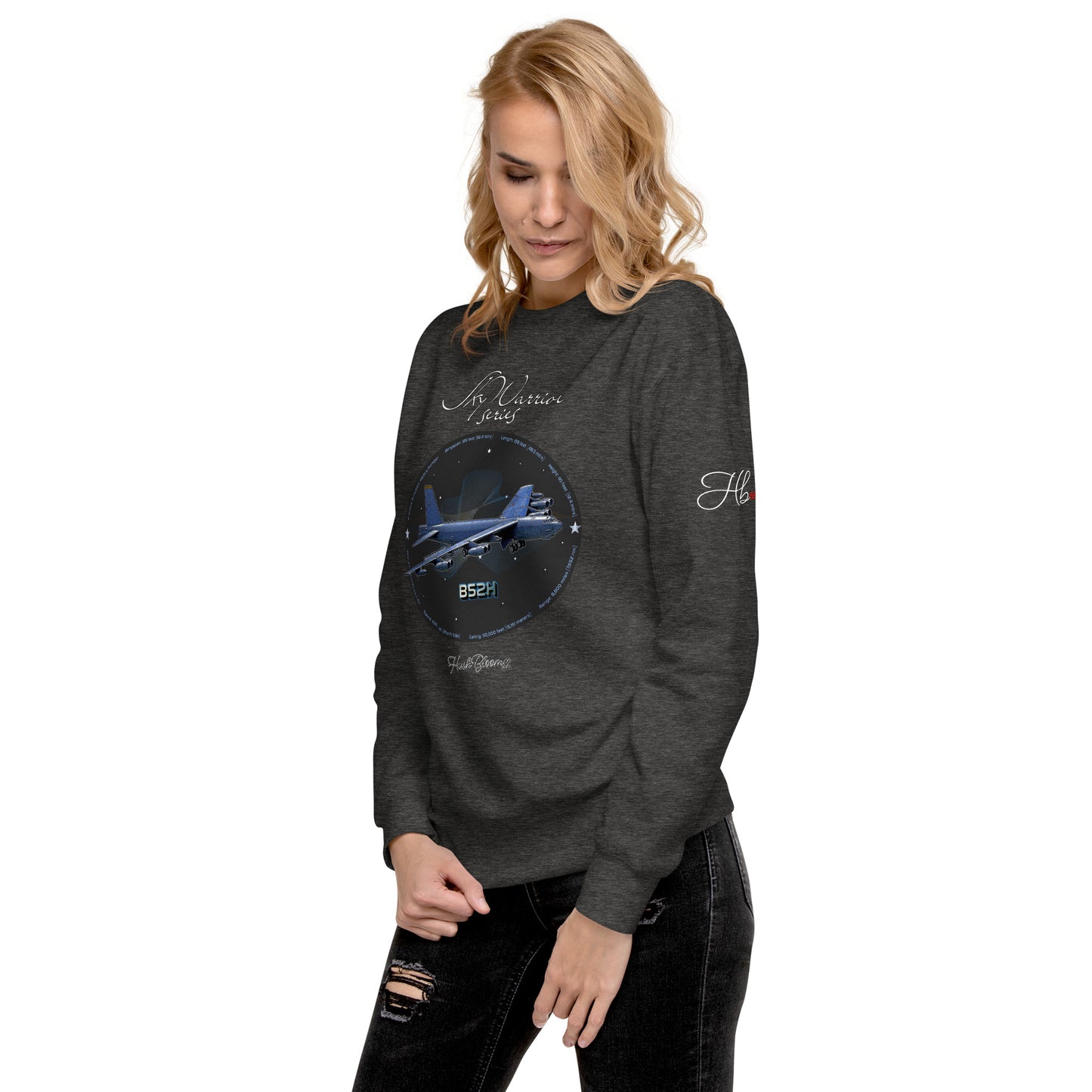 Charcoal Heather - B52H Stratofortress Women’s Premium Sweatshirt