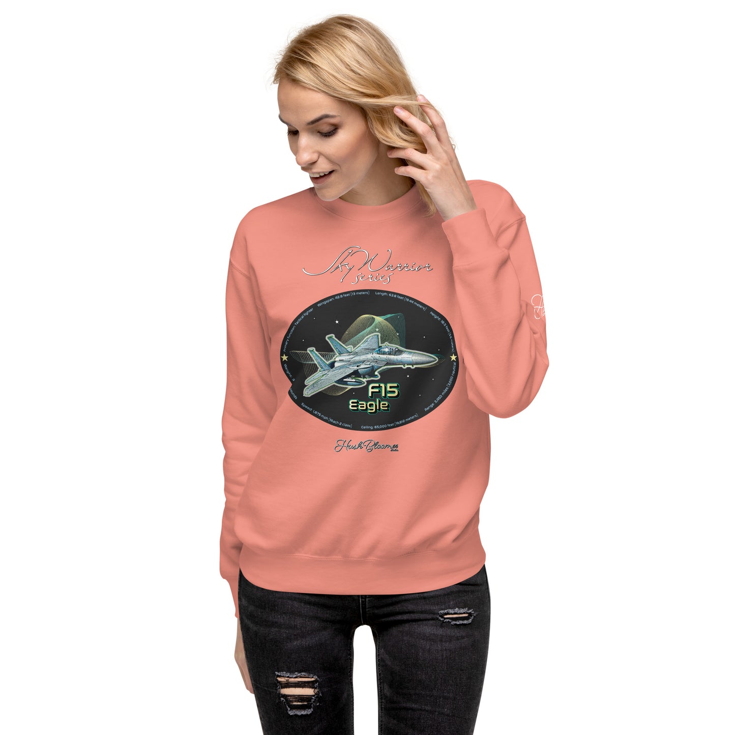 Dusty Rose - F15 Eagle Women’s Premium Sweatshirt