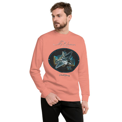 Dusty Rose - F22 Raptor Men’s Premium Sweatshirt