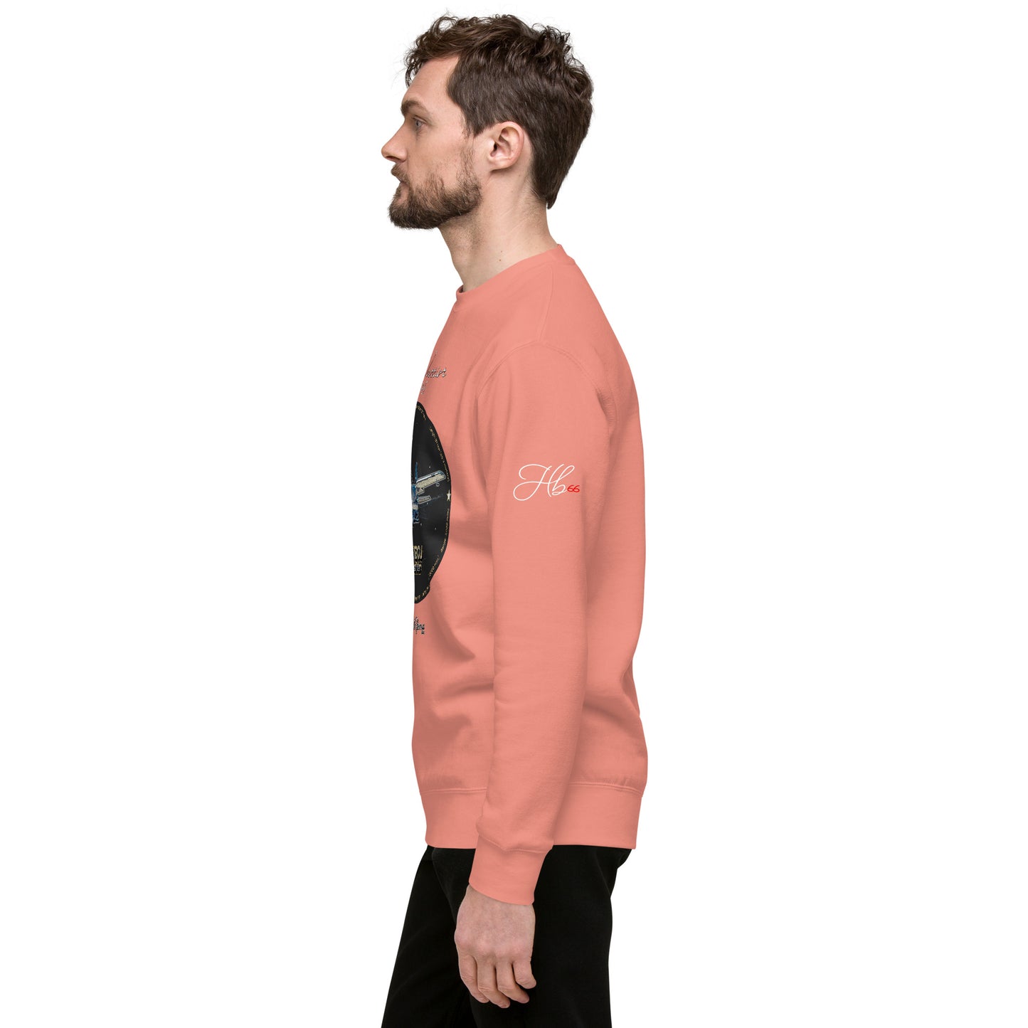 Dusty Rose - AC130J Ghostrider -Men’s Premium Sweatshirt Sweatshirt