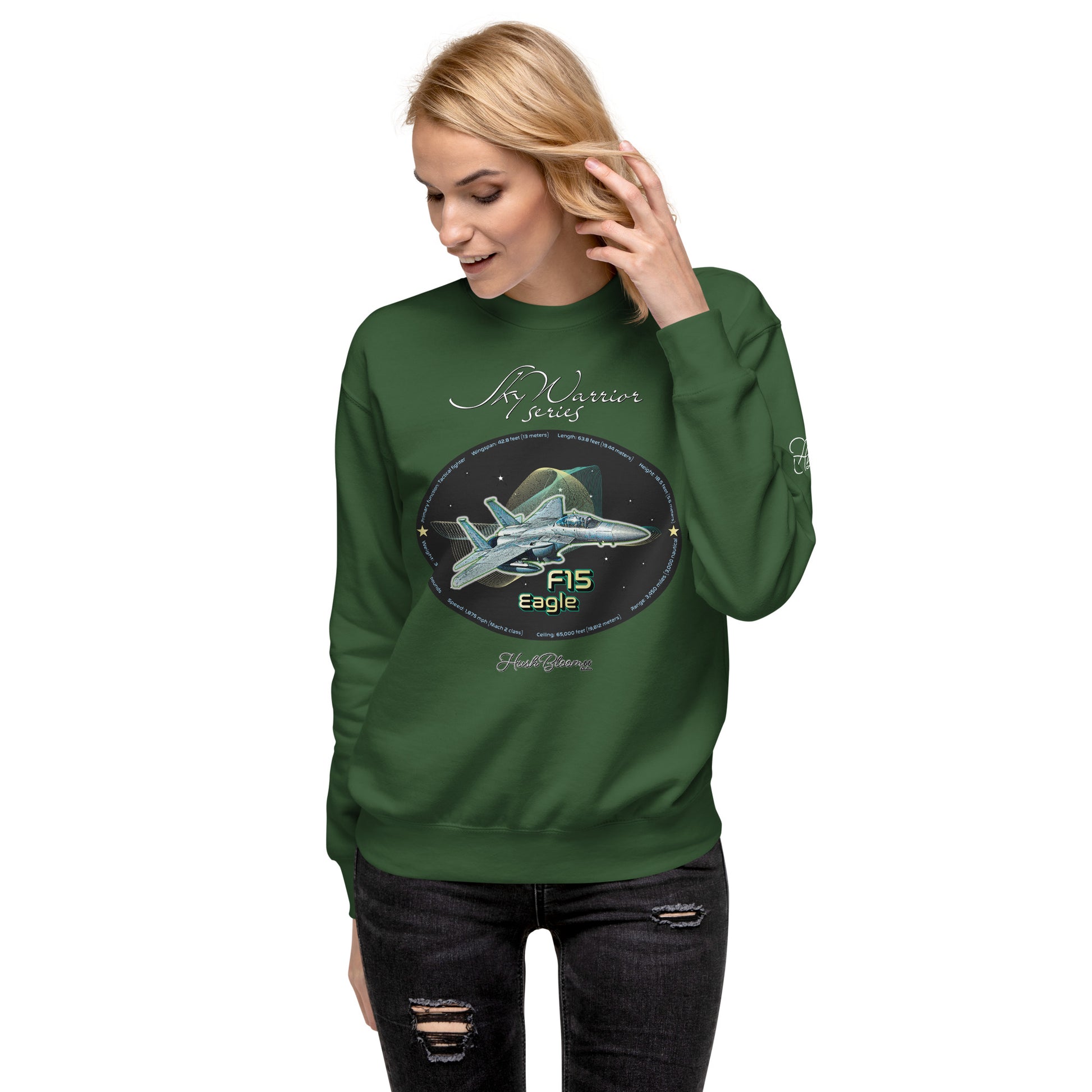 Forest Green - F15 Eagle Women’s Premium Sweatshirt