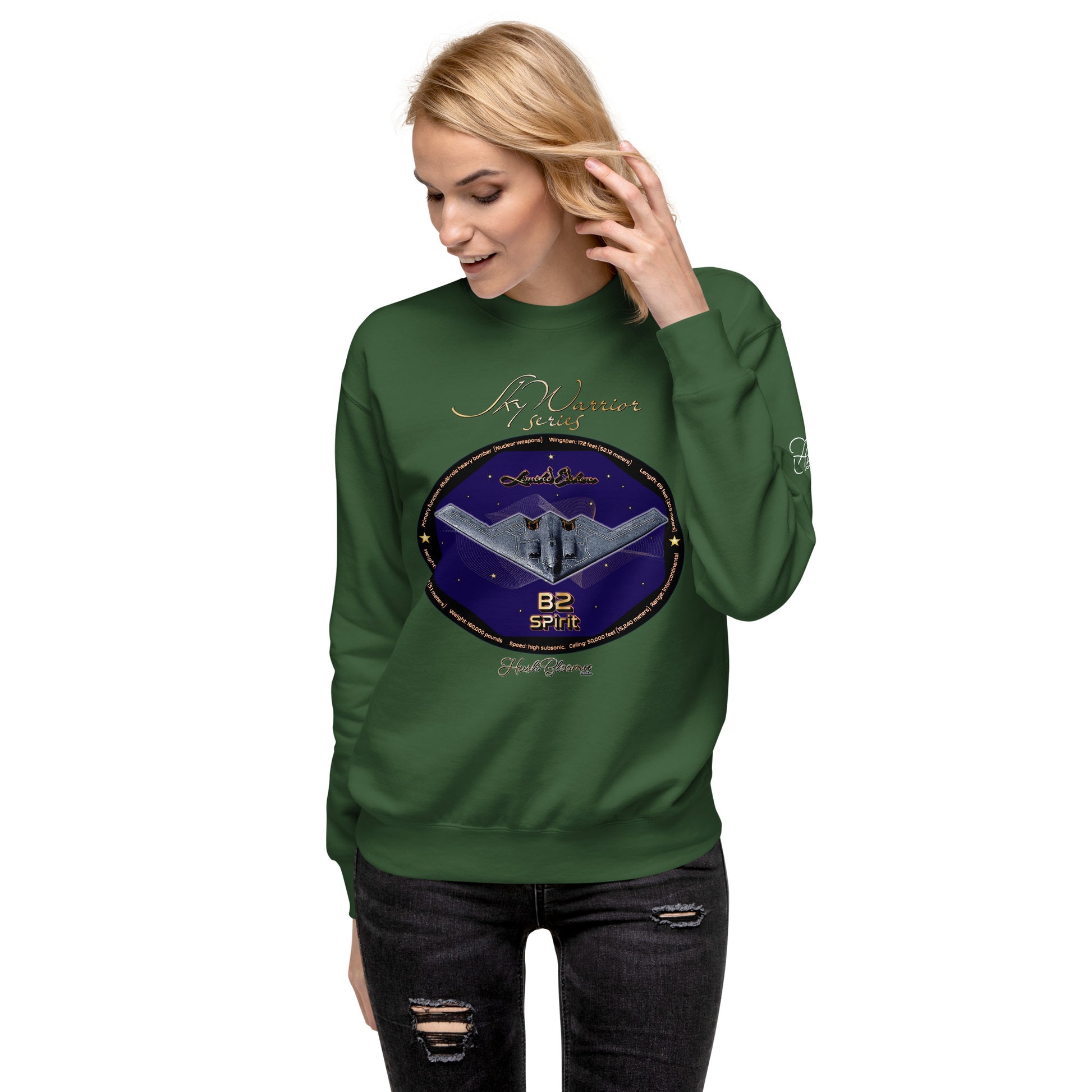 Forest Green - B2 Spirit (Limited Edition) Women’s Premium Sweatshirt