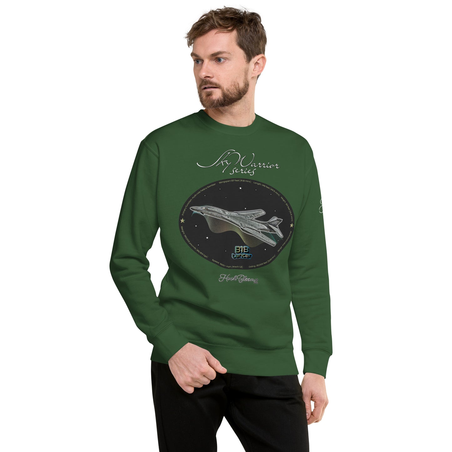 Forest Green - B1B Lancer -Men’s Premium Sweatshirt Sweatshirt