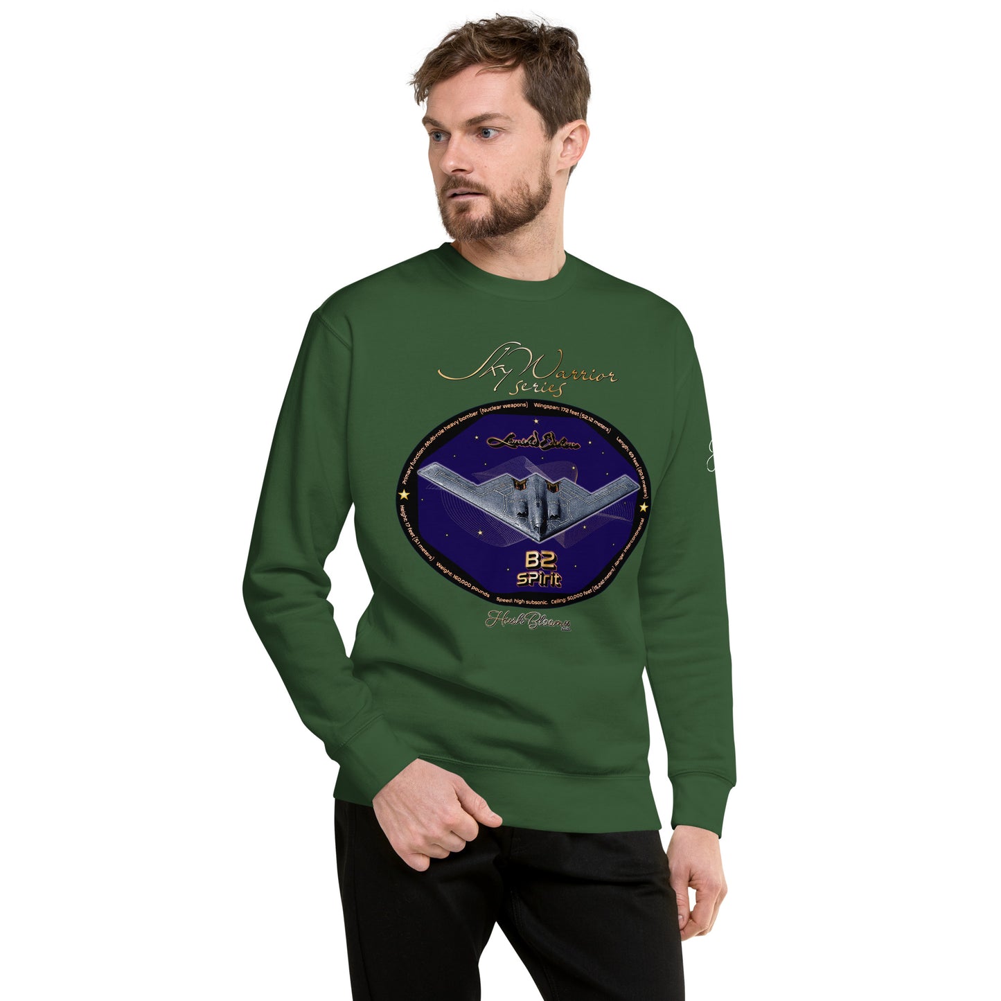 Forest Green - B2 Spirit (Limited Edition) Men’s Premium Sweatshirt