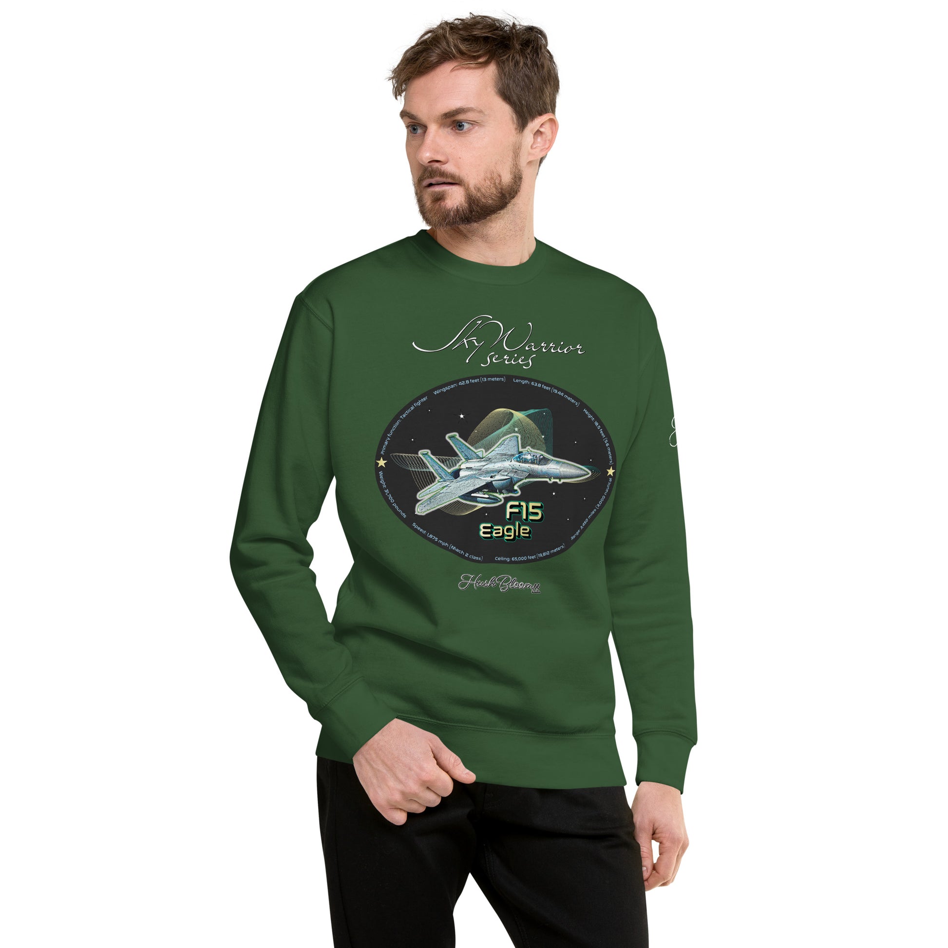 Forest Green - F15 Eagle Men’s Premium Sweatshirt