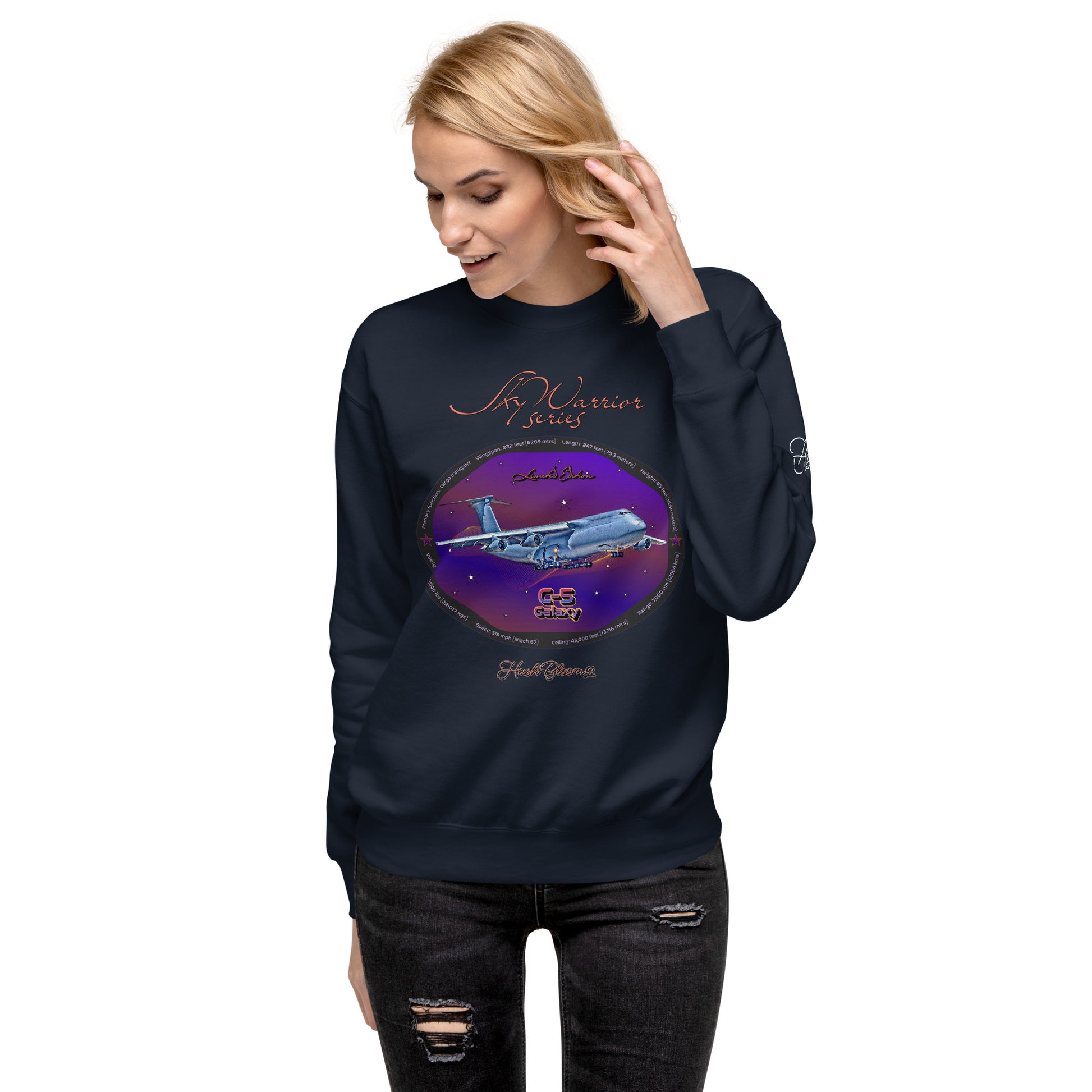 Navy Blazer - C5 Galaxy (Limited Edition) Women’s Premium Sweatshirt