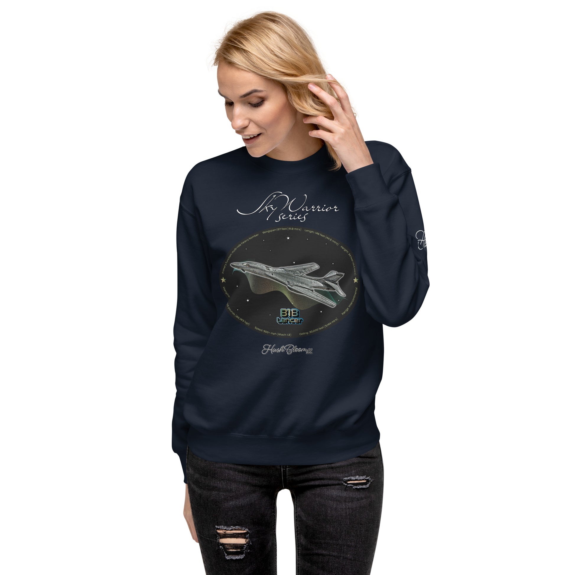 Navy Blazer - B1B Lancer Women’s Premium Sweatshirt