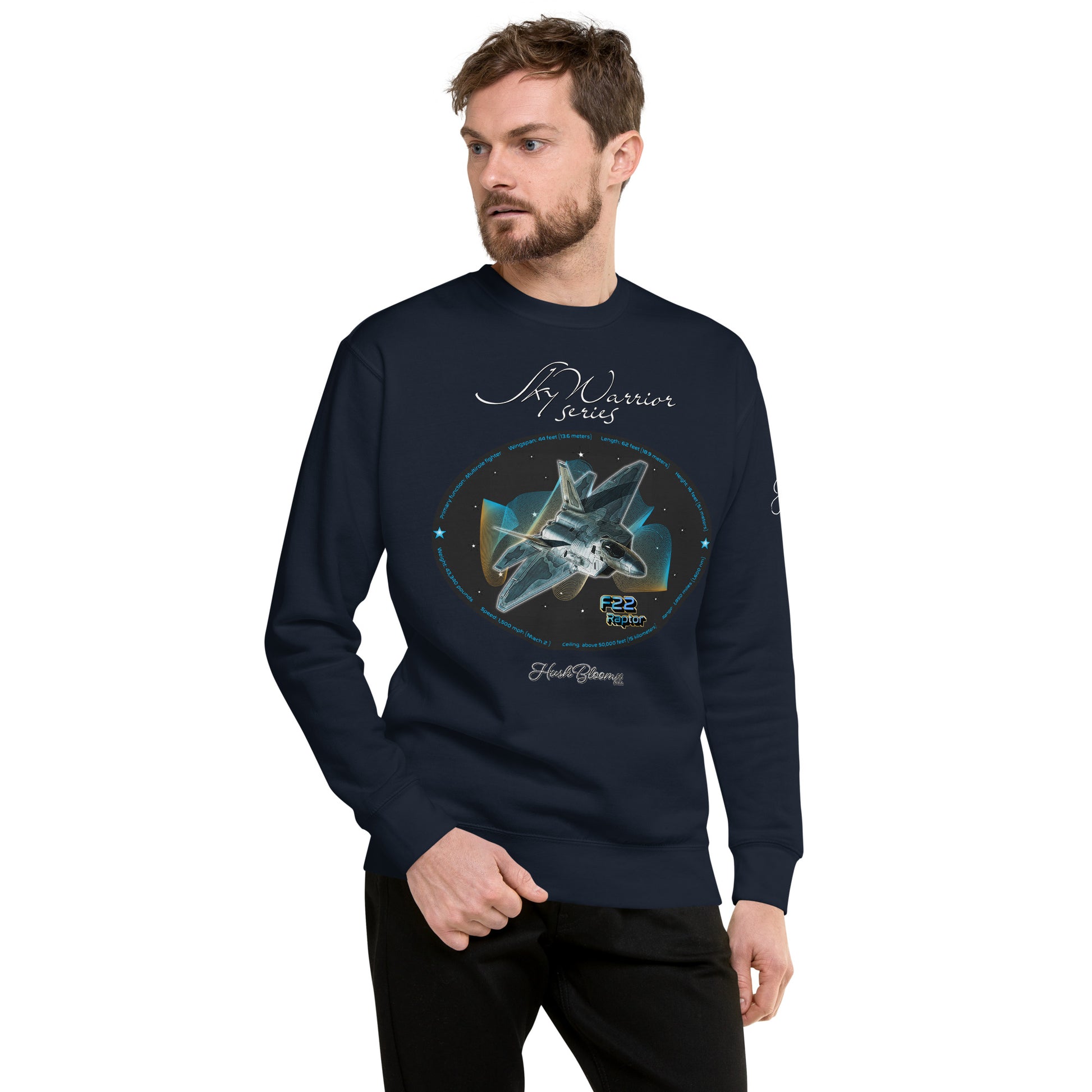 Navy Blazer - F22 Raptor Men’s Premium Sweatshirt