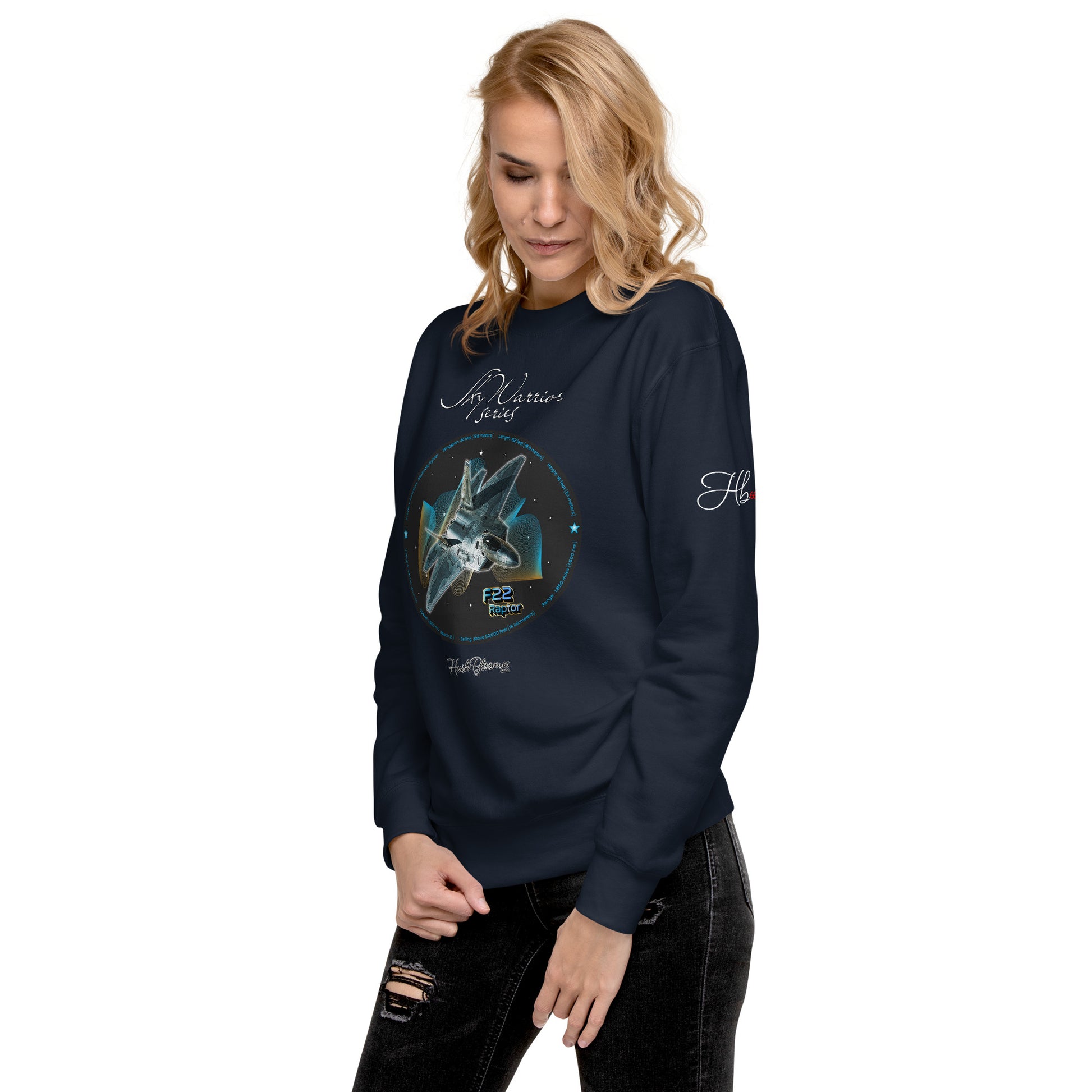 Navy Blazer - F22 Raptor Women’s Premium Sweatshirt