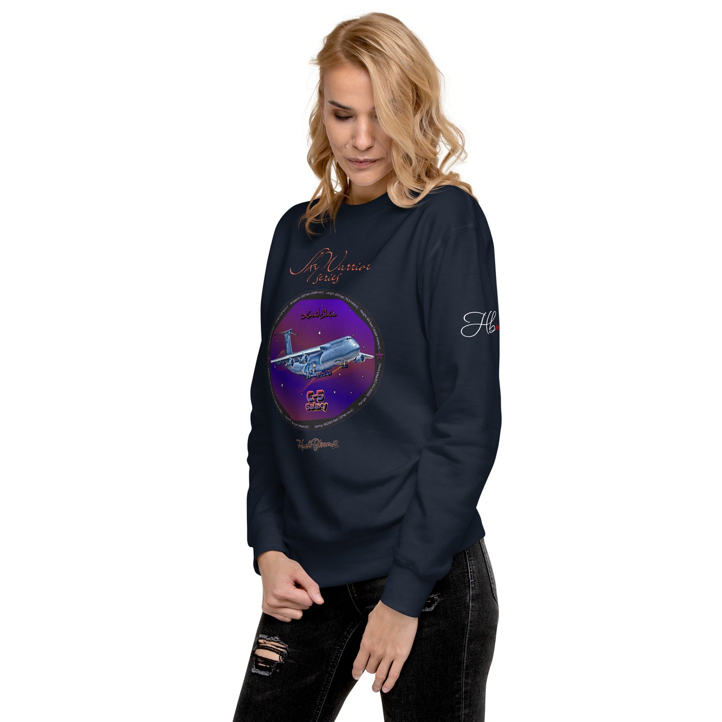 Navy Blazer - C5 Galaxy (Limited Edition) Women’s Premium Sweatshirt