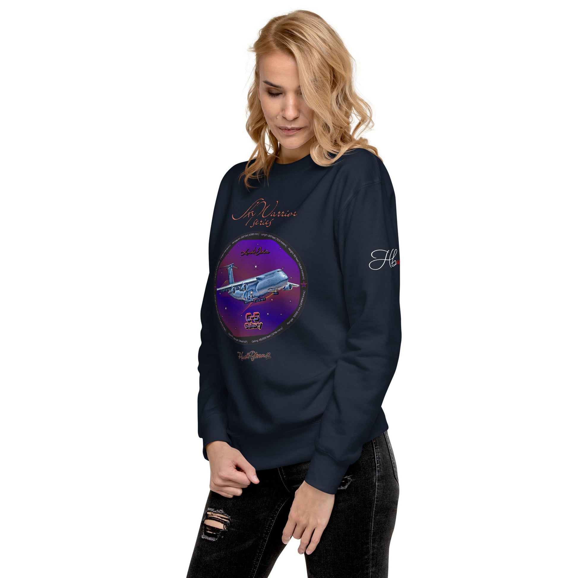 Navy Blazer - C5 Galaxy (Limited Edition) Women’s Premium Sweatshirt