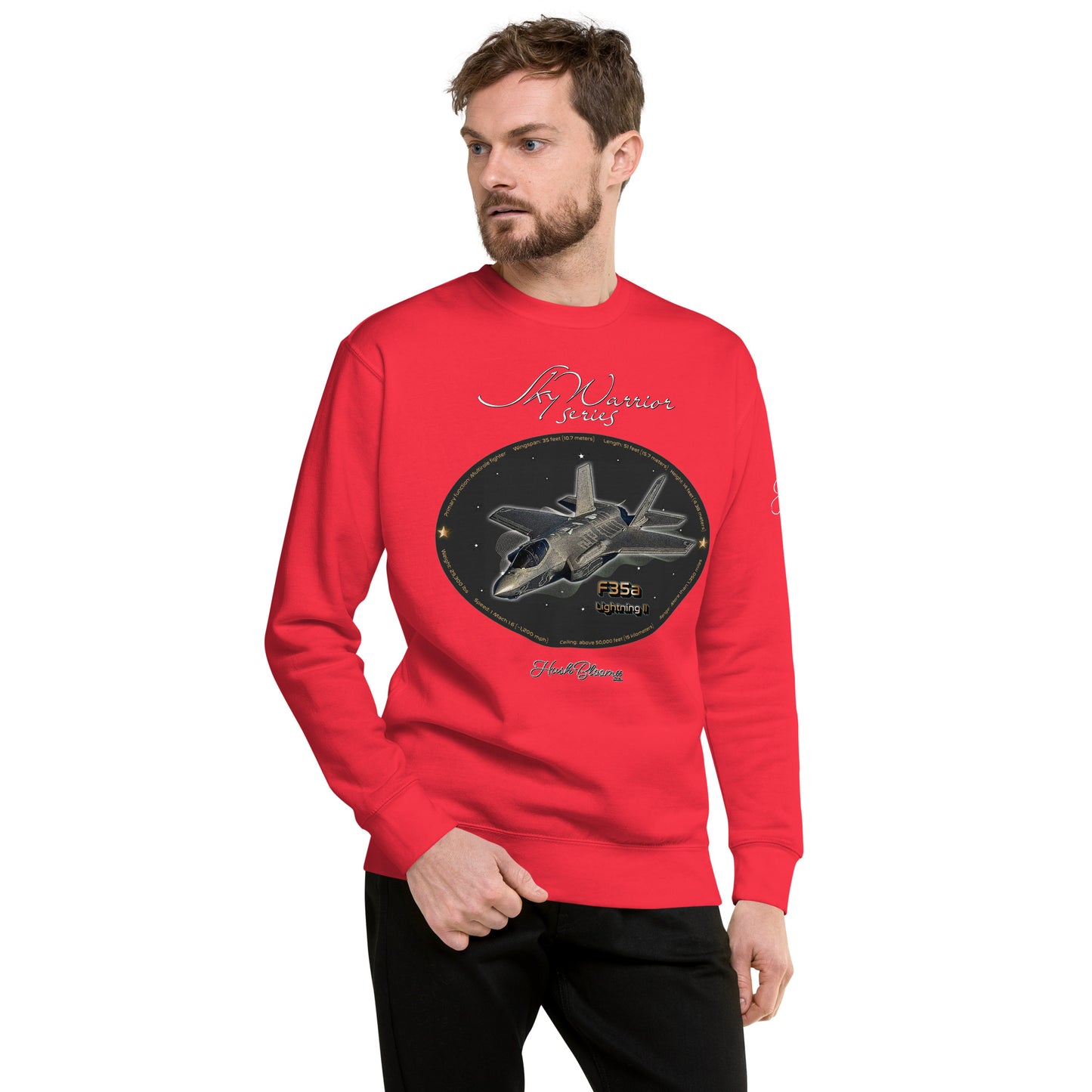 Team Red - F35A Lightning Men’s Premium Sweatshirt