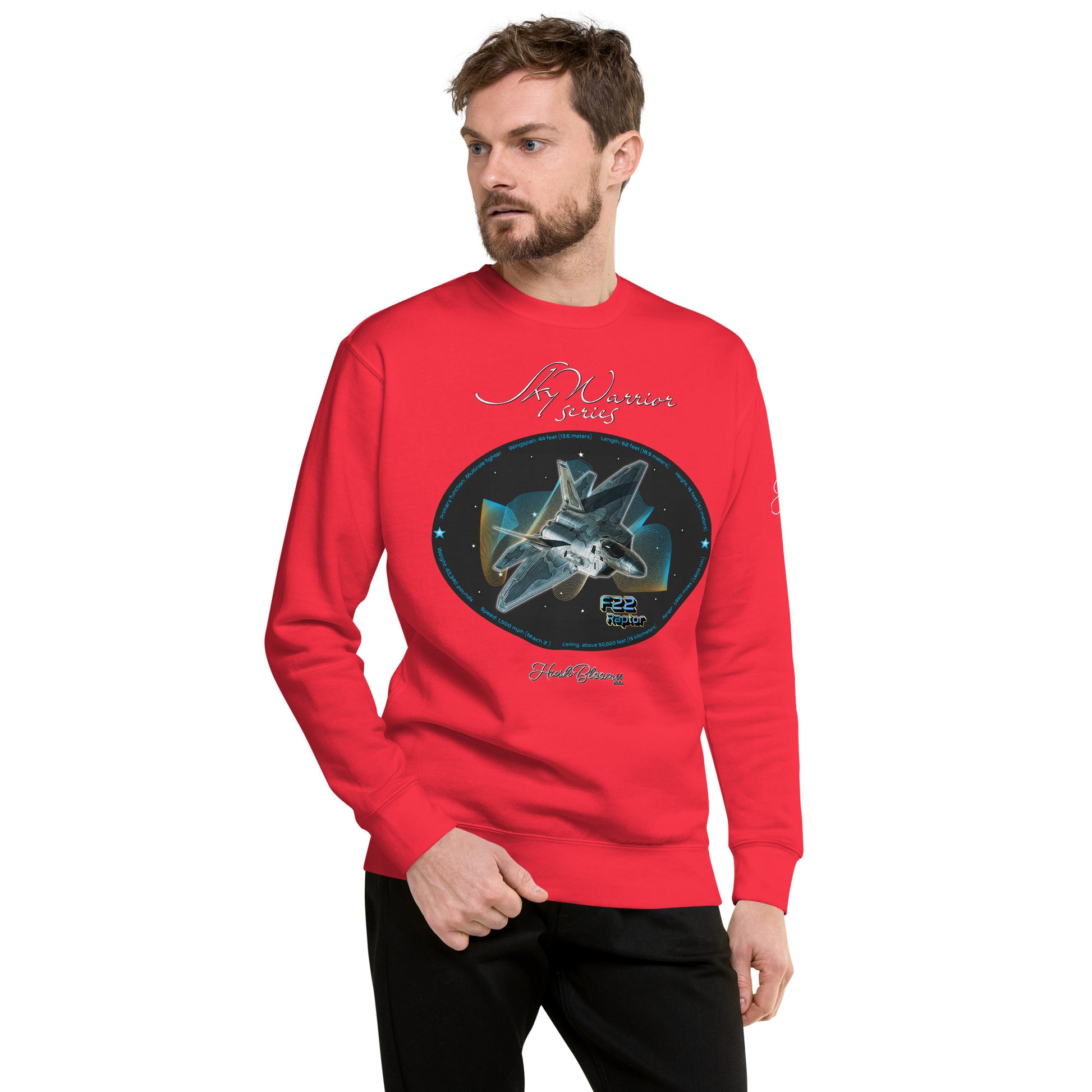 Team Red - F22 Raptor Men’s Premium Sweatshirt