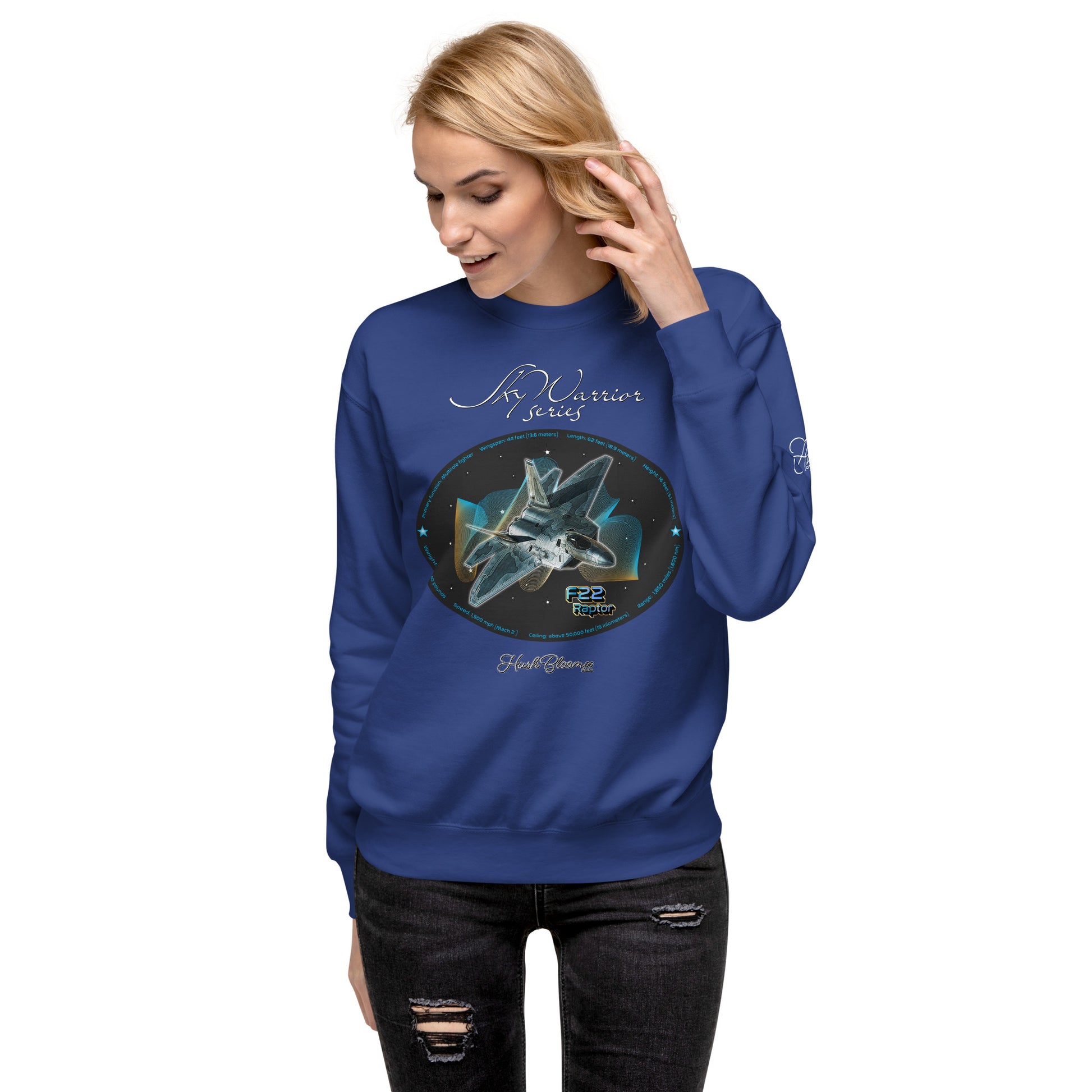 Team Royal - F22 Raptor Women’s Premium Sweatshirt