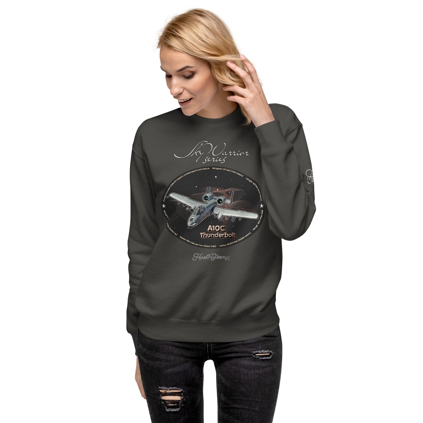 Vintage Black - A10C Thunderbolt Women’s Premium Sweatshirt