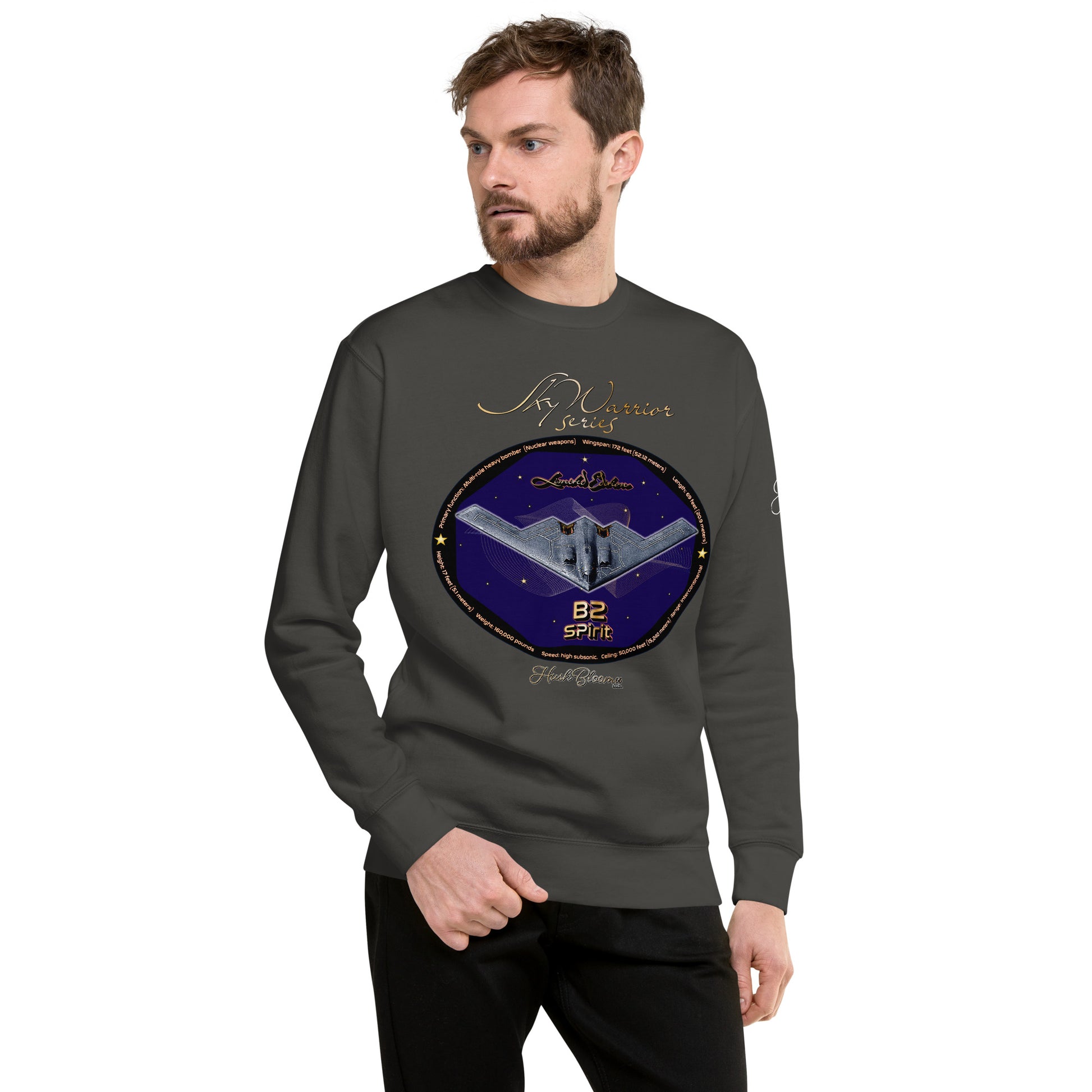 Vintage Black - B2 Spirit (Limited Edition) Men’s Premium Sweatshirt