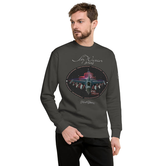 Vintage Black - F16 Falcon Men’s Premium Sweatshirt