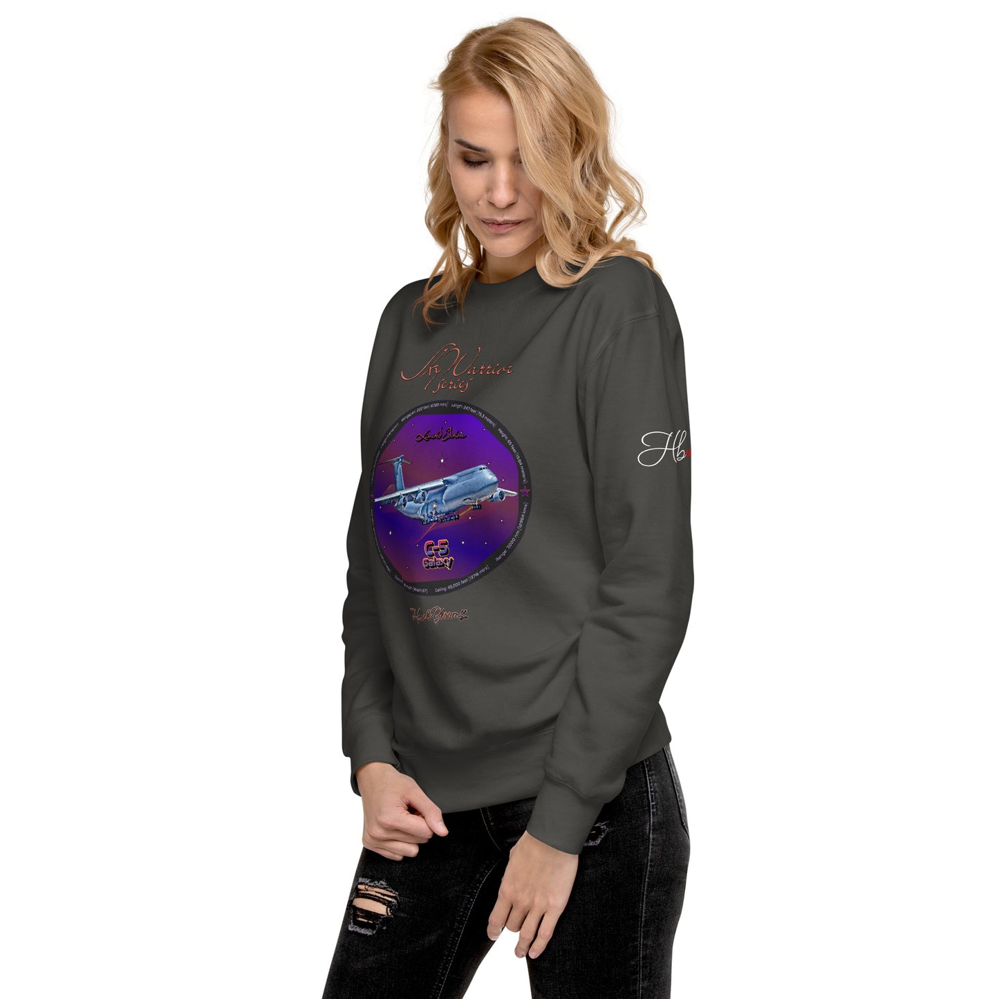 Vintage Black - C5 Galaxy (Limited Edition) Women’s Premium Sweatshirt