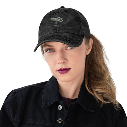Black - B1B Lancer Ghostrider Vintage Cotton Twill Cap