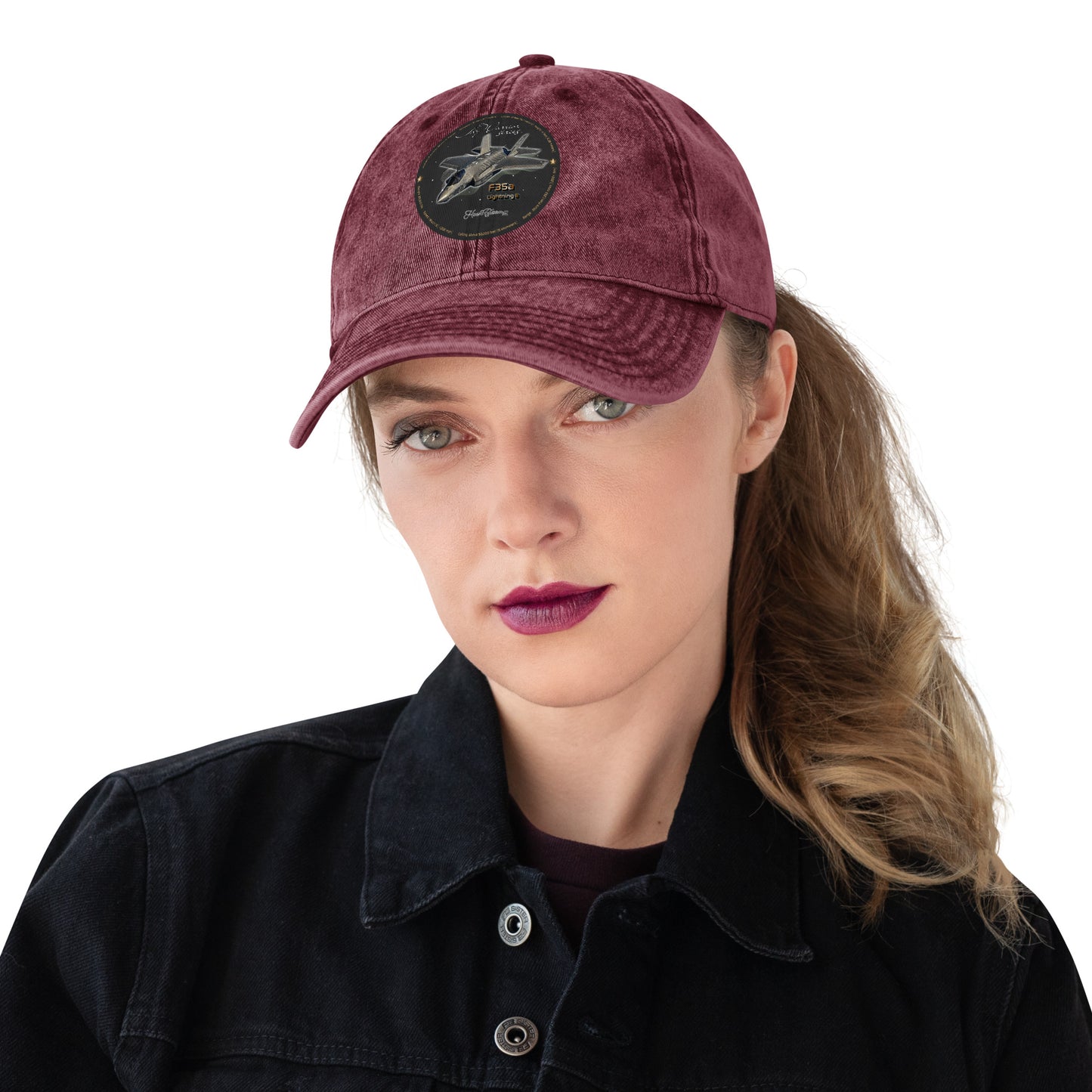 Maroon - F35A Lightning Vintage Cotton Twill Cap
