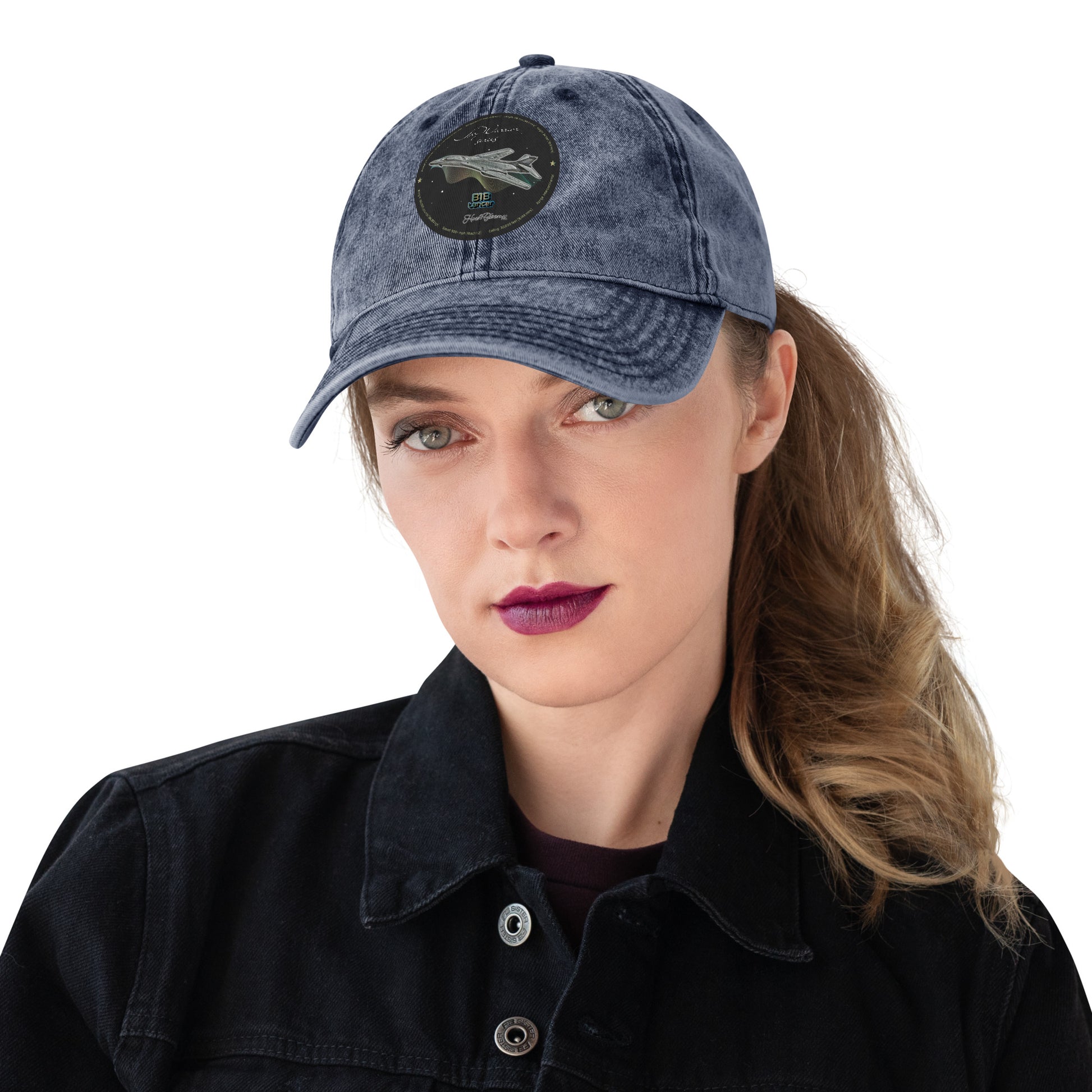 Navy - B1B Lancer Ghostrider Vintage Cotton Twill Cap