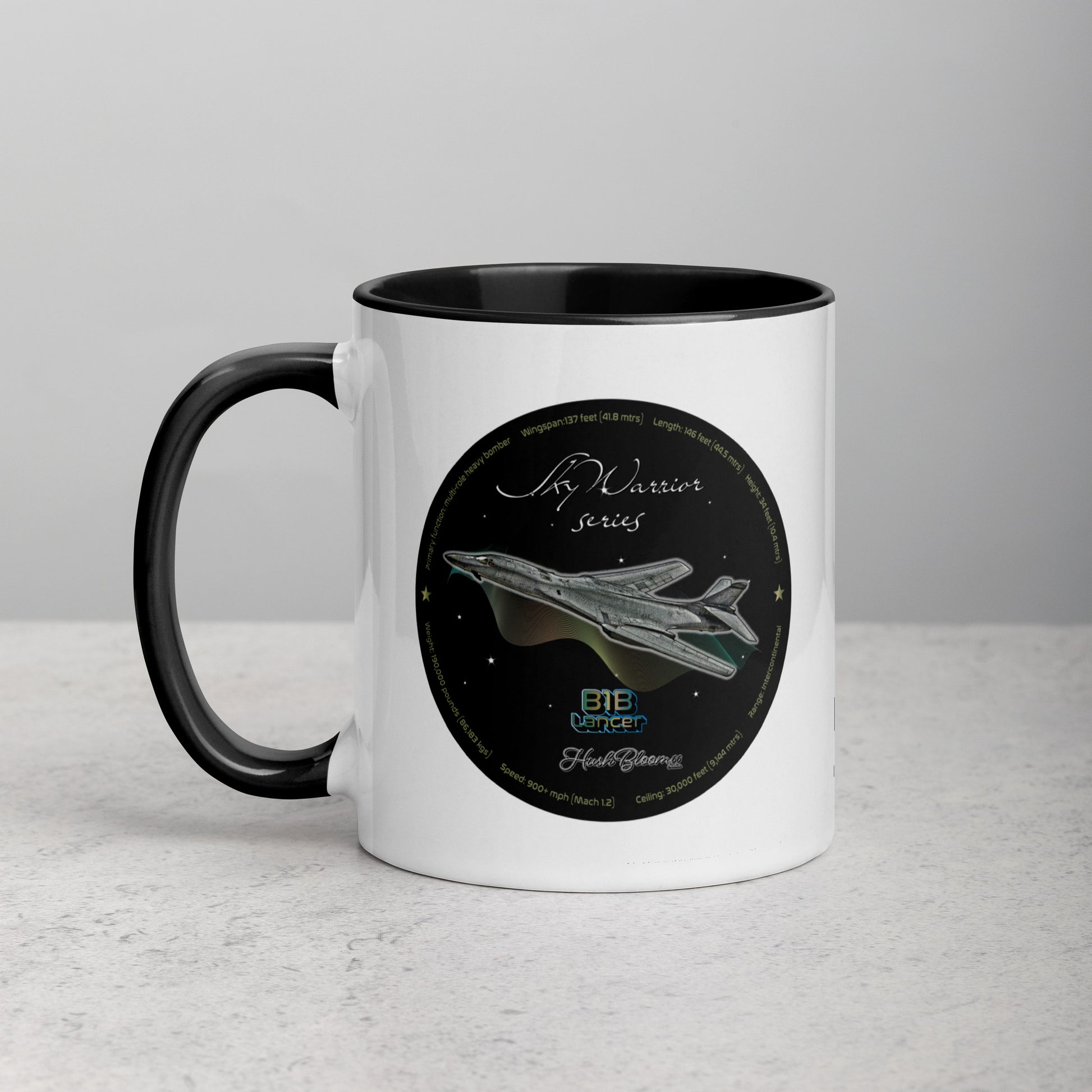 Black - B1B Lancer Mug with Color Inside