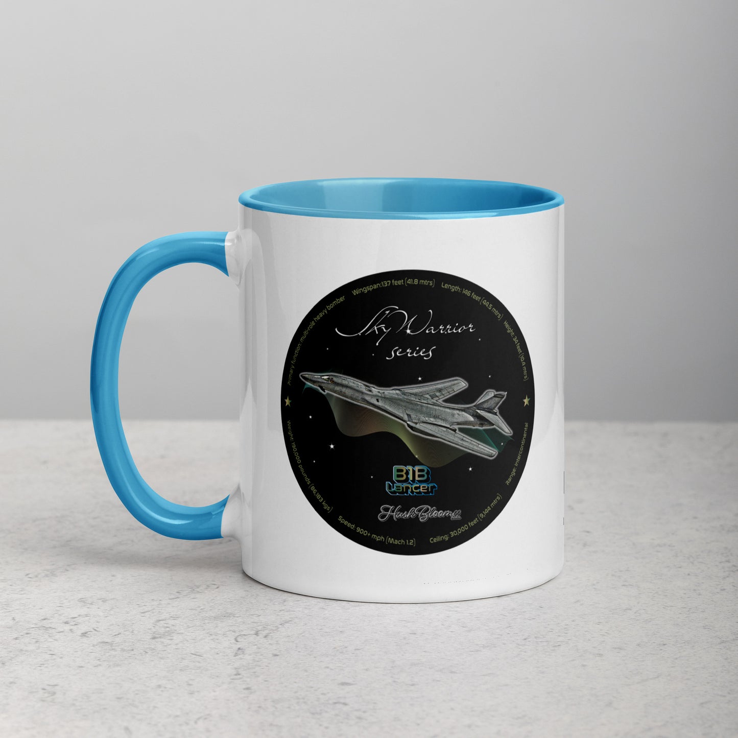 Blue - B1B Lancer Mug with Color Inside