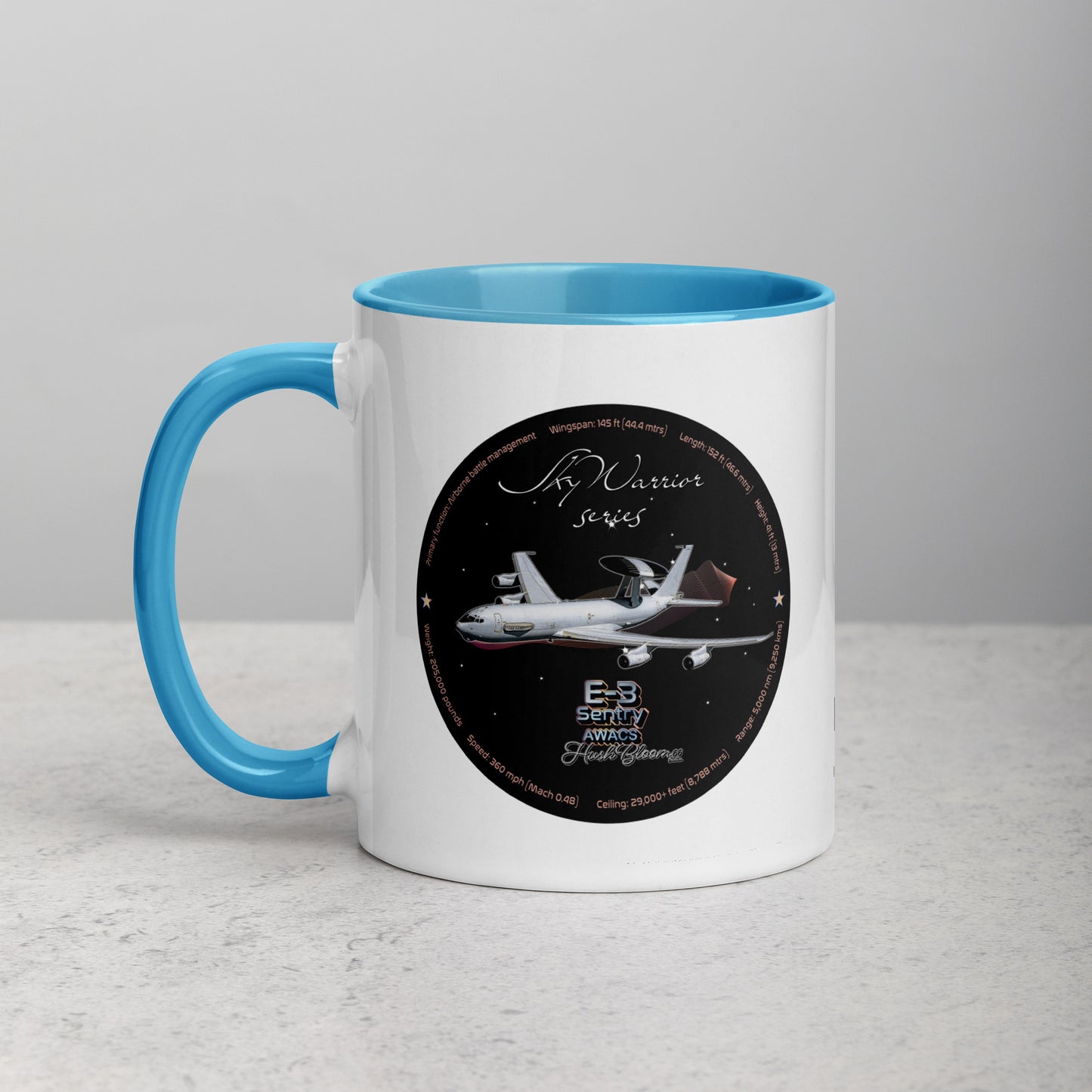 Blue - E3 Sentry Mug with Color Inside