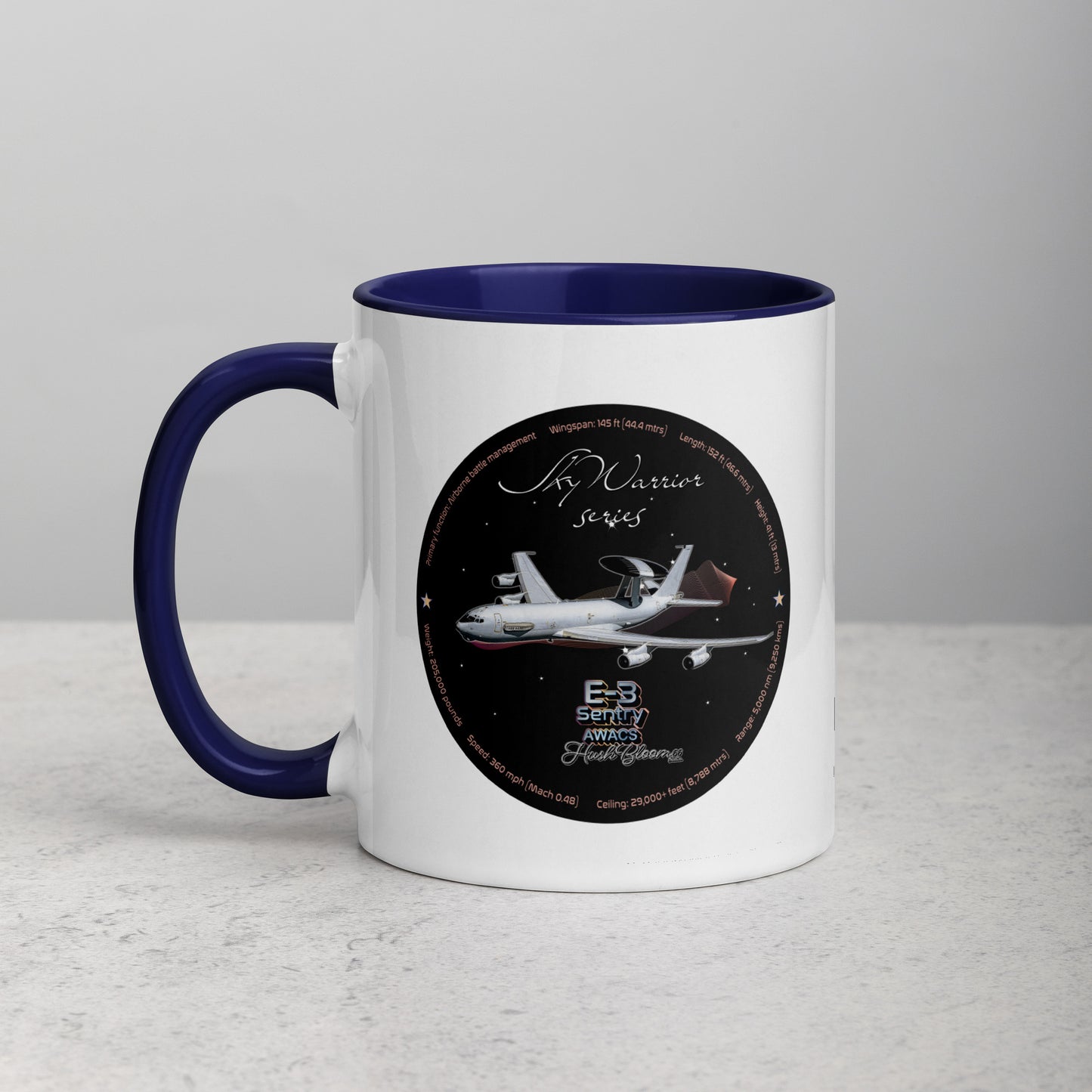 Dark Blue - E3 Sentry Mug with Color Inside