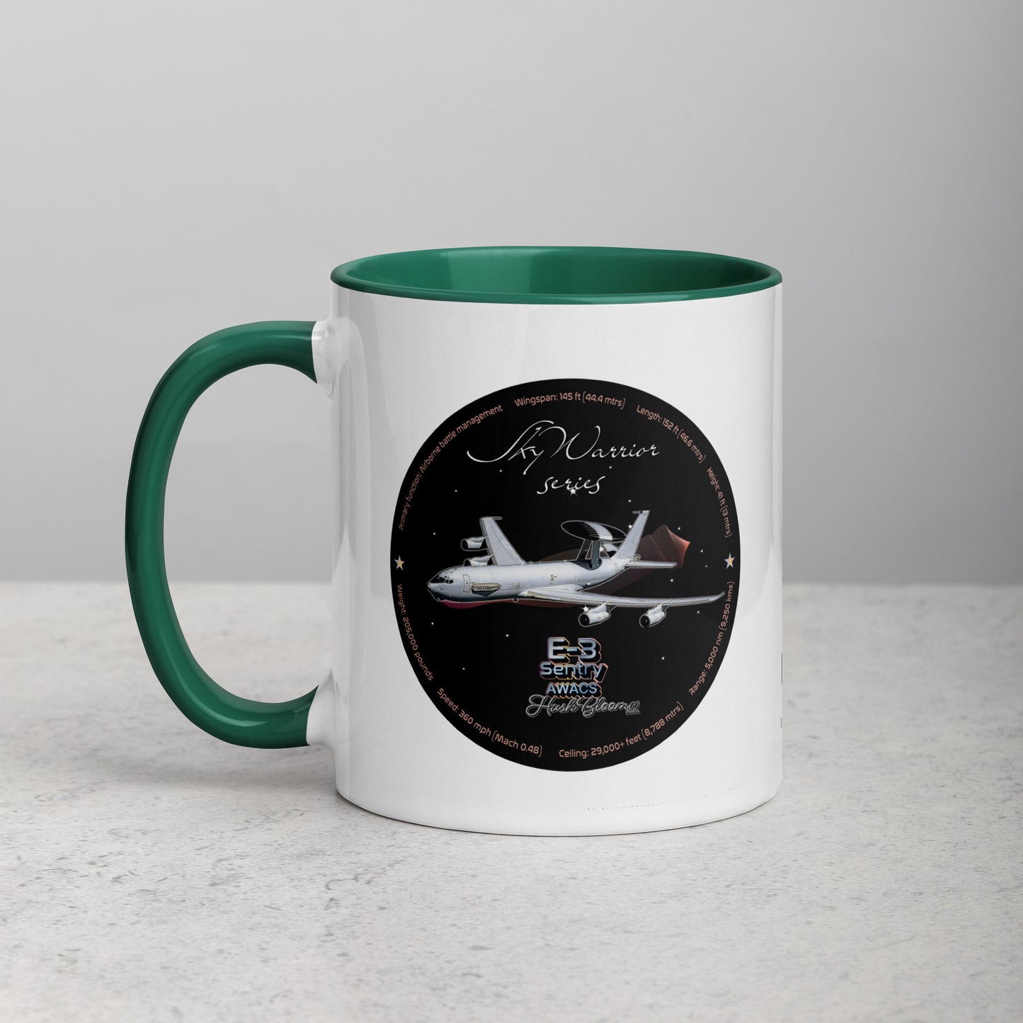 Dark Green - E3 Sentry Mug with Color Inside