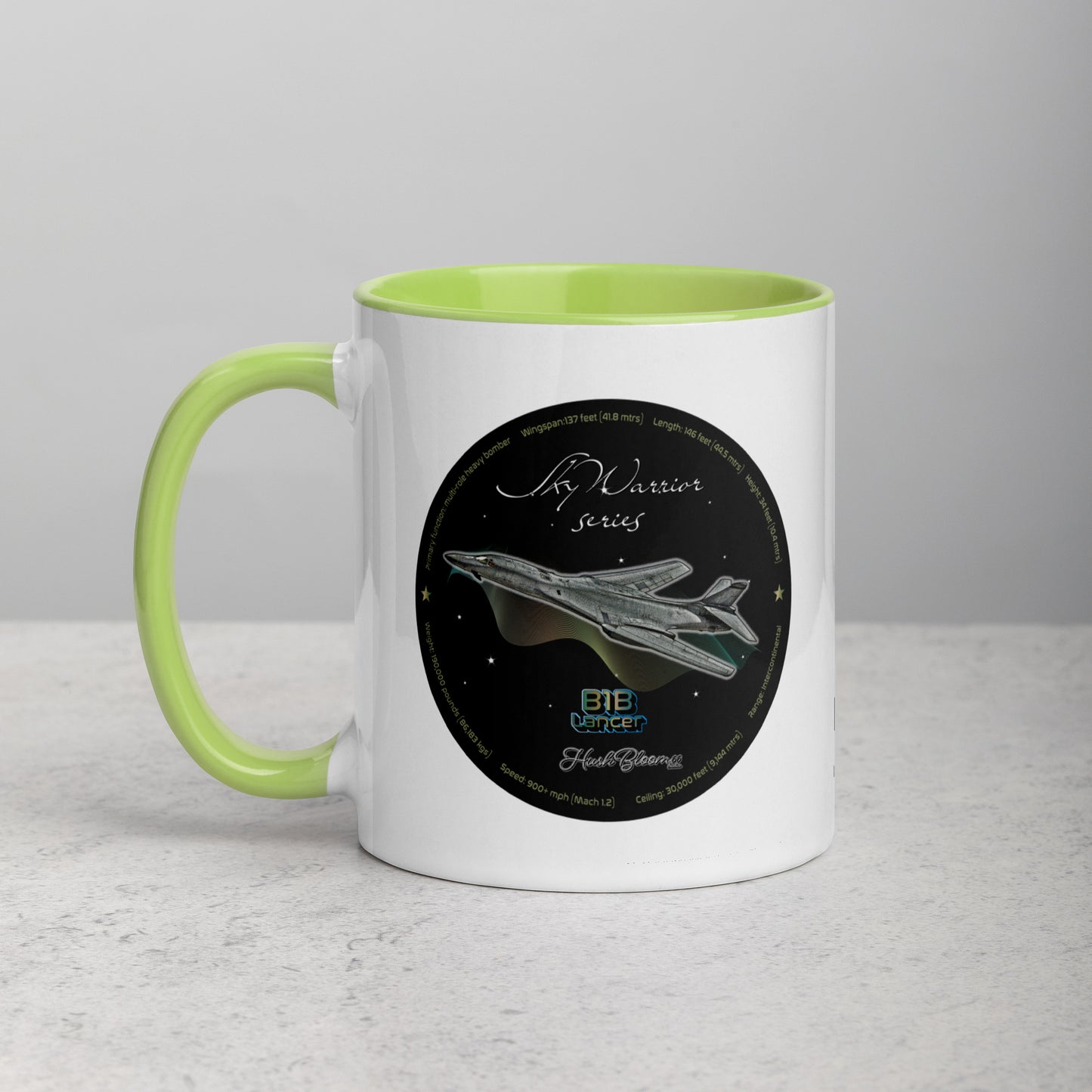 Green - B1B Lancer Mug with Color Inside