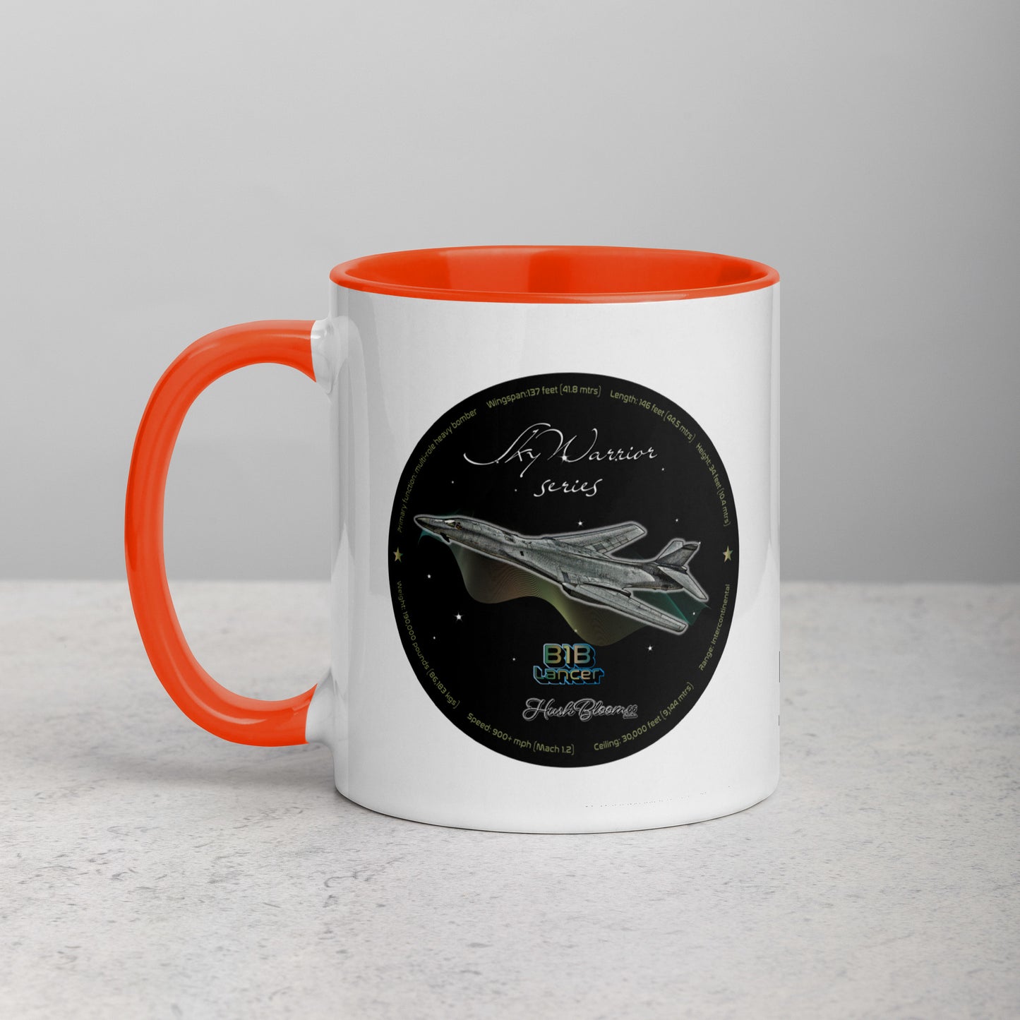 Orange - B1B Lancer Mug with Color Inside
