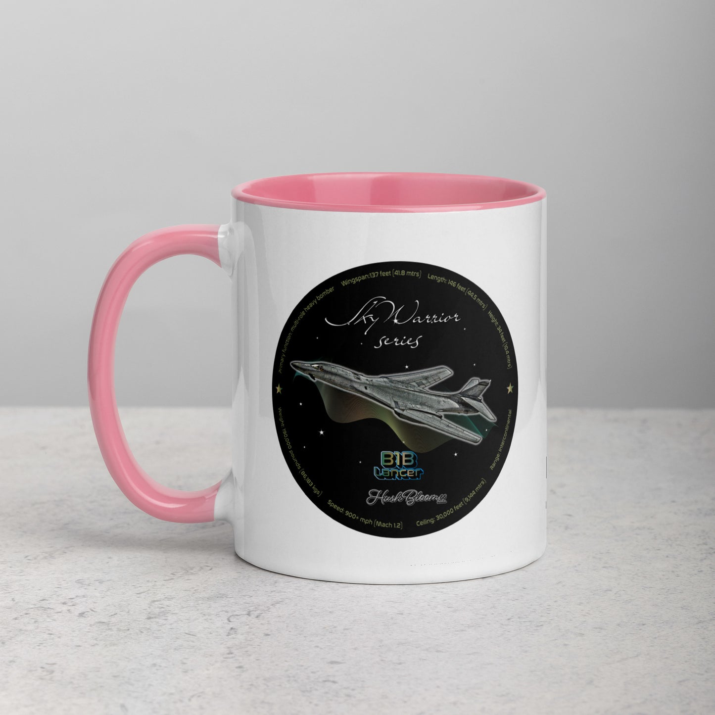 Pink - B1B Lancer Mug with Color Inside