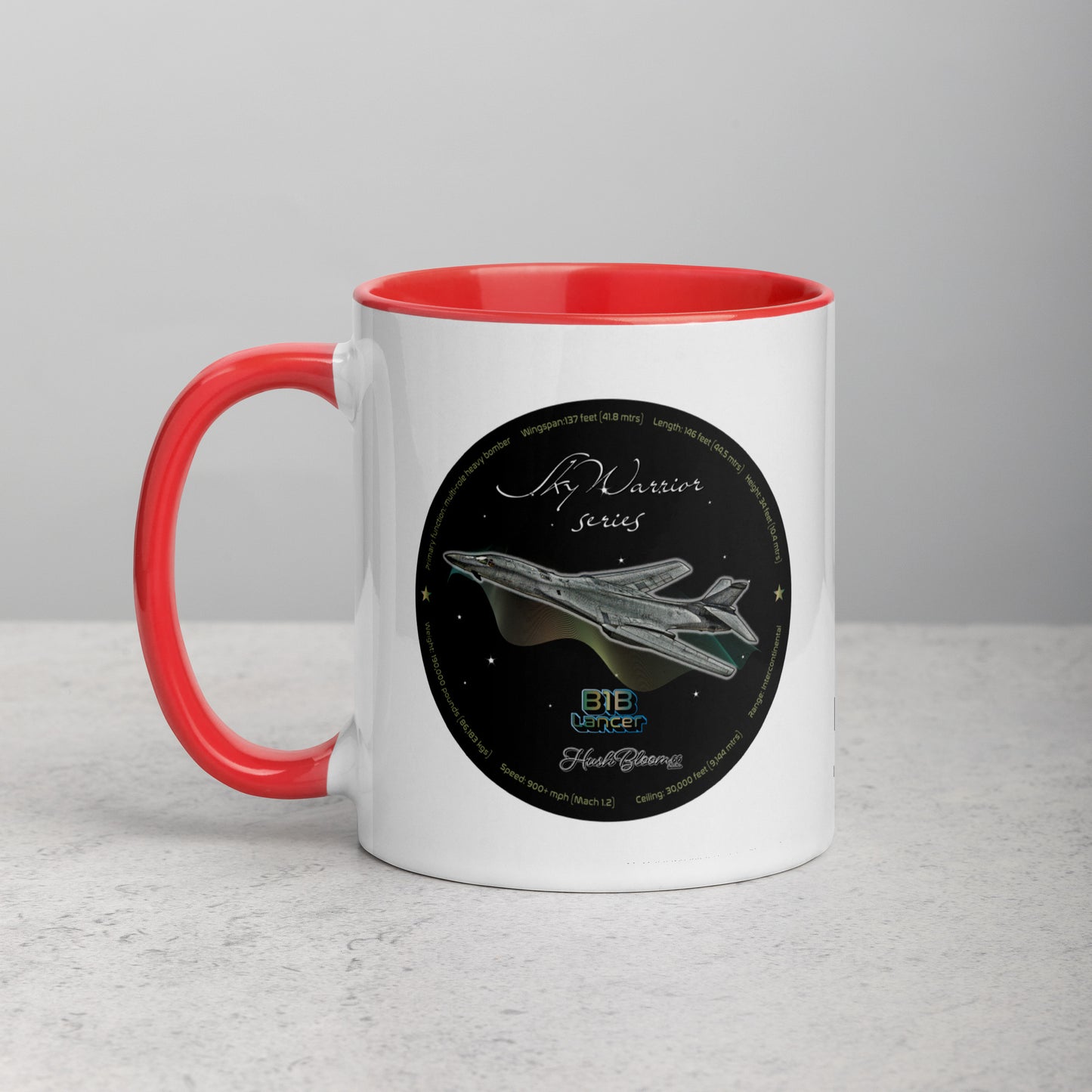 Red - B1B Lancer Mug with Color Inside