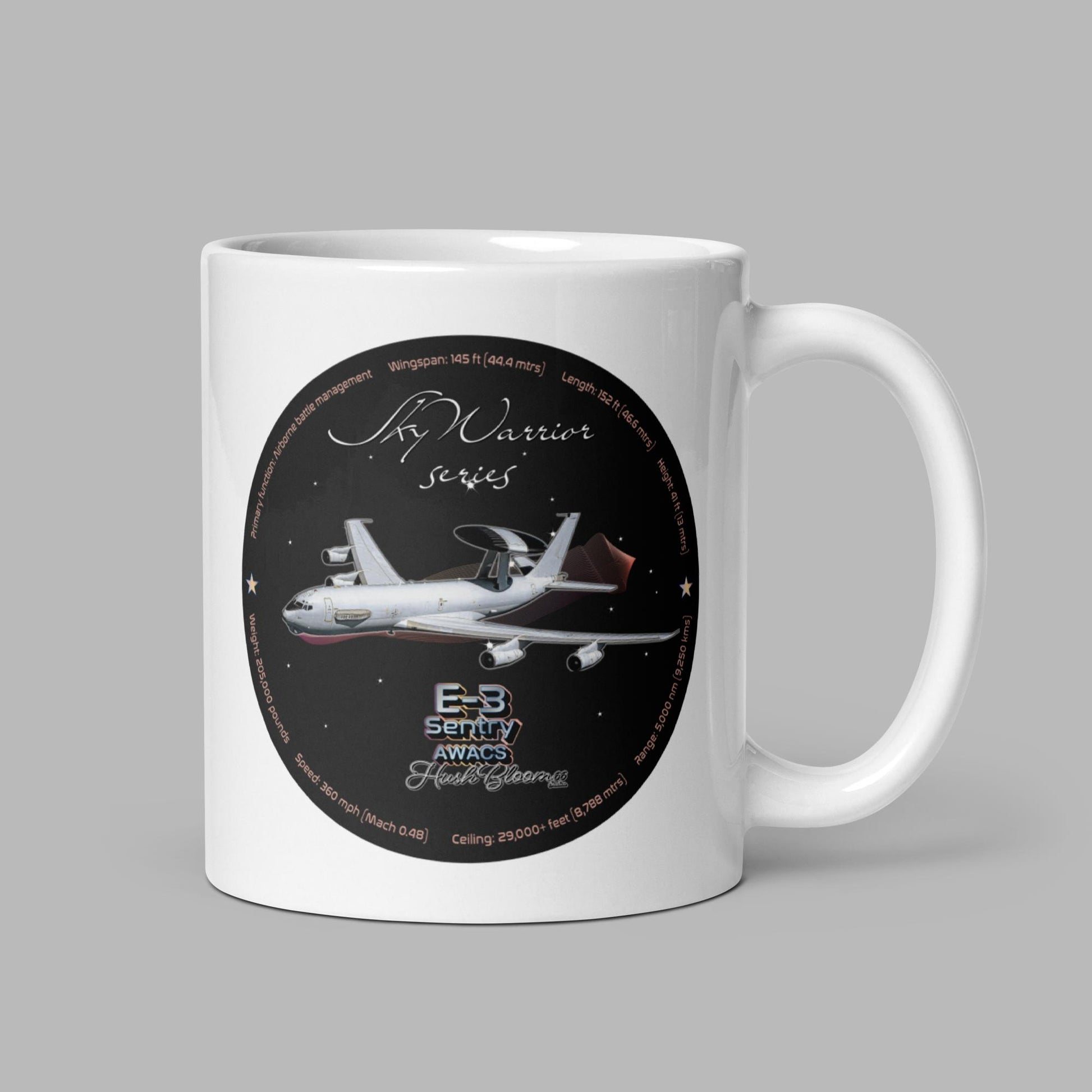 E3 Sentry White glossy mug