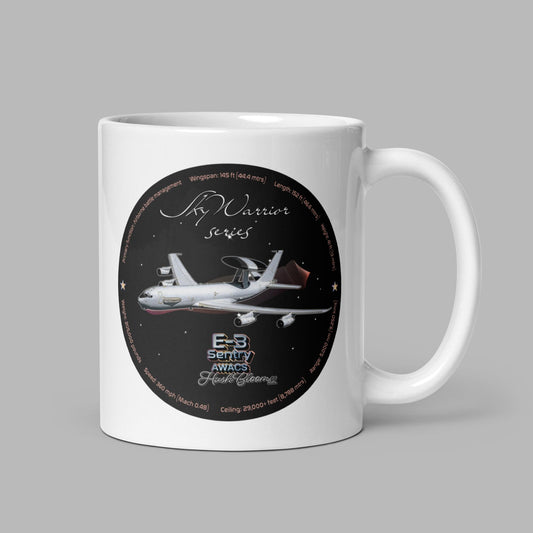 E3 Sentry White glossy mug