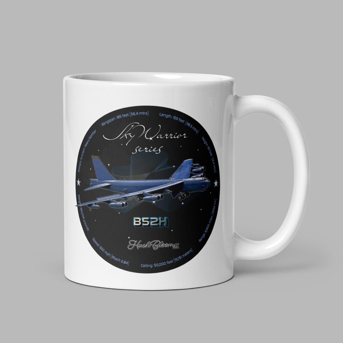 B52H Stratofortress White glossy mug