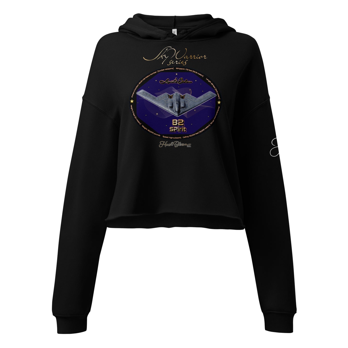 Black - B2 Spirit (Limited Edition) Crop Hoodie