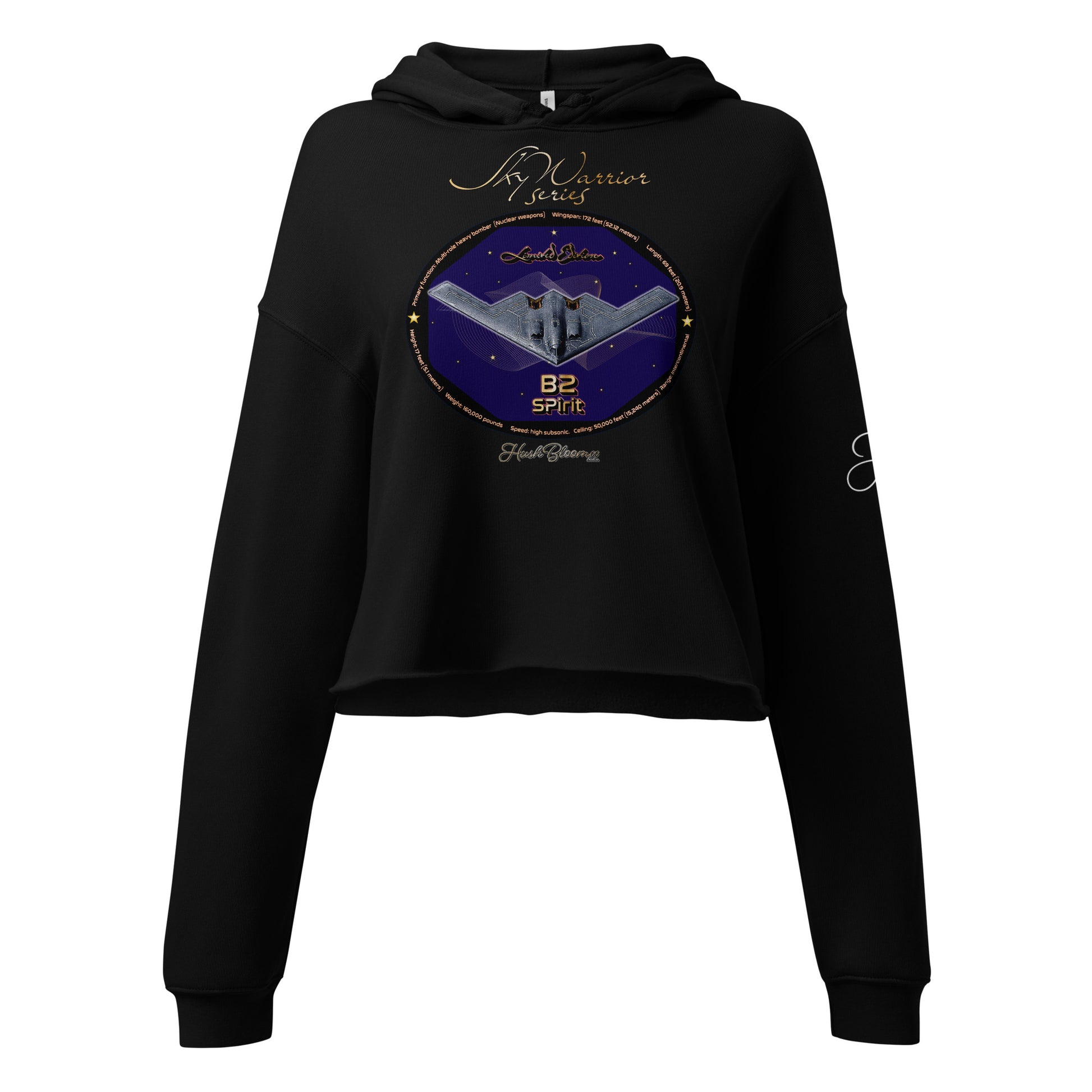 Black - B2 Spirit (Limited Edition) Crop Hoodie