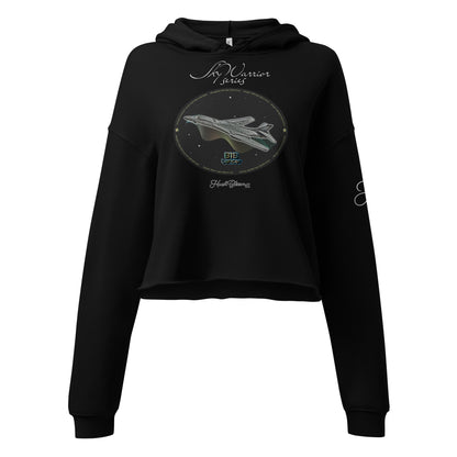 Black - B1B Lancer Crop Hoodie