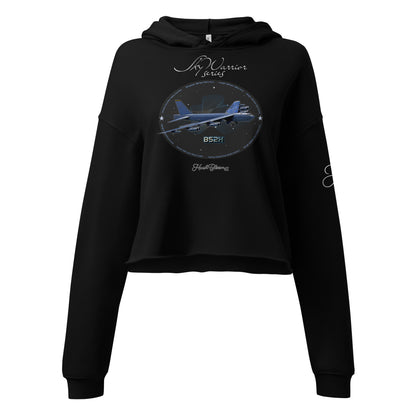 Black - B52H Stratofortress Crop Hoodie