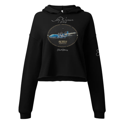 Black - AC130J Ghostrider Crop Hoodie