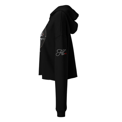 Black - E3 Sentry Crop Hoodie