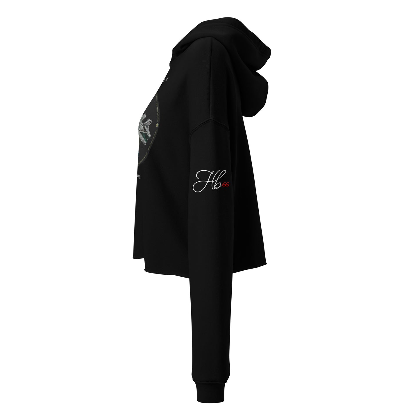 Black - B1B Lancer Crop Hoodie