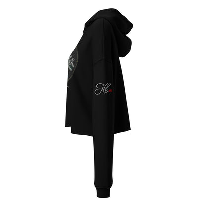 Black - B1B Lancer Crop Hoodie